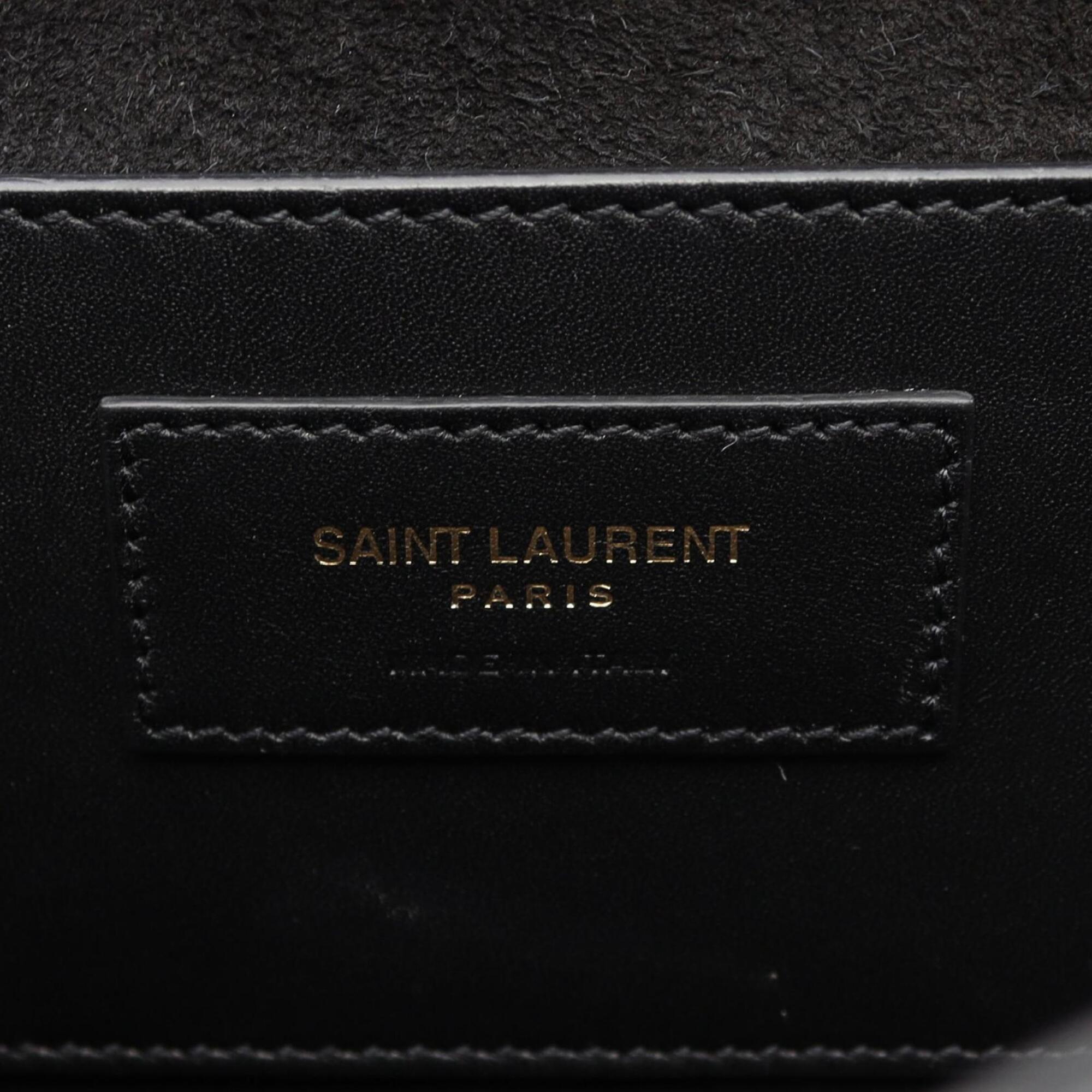 Saint Laurent Black Leather Handbag Shoulder Bag (Pre-Owned)