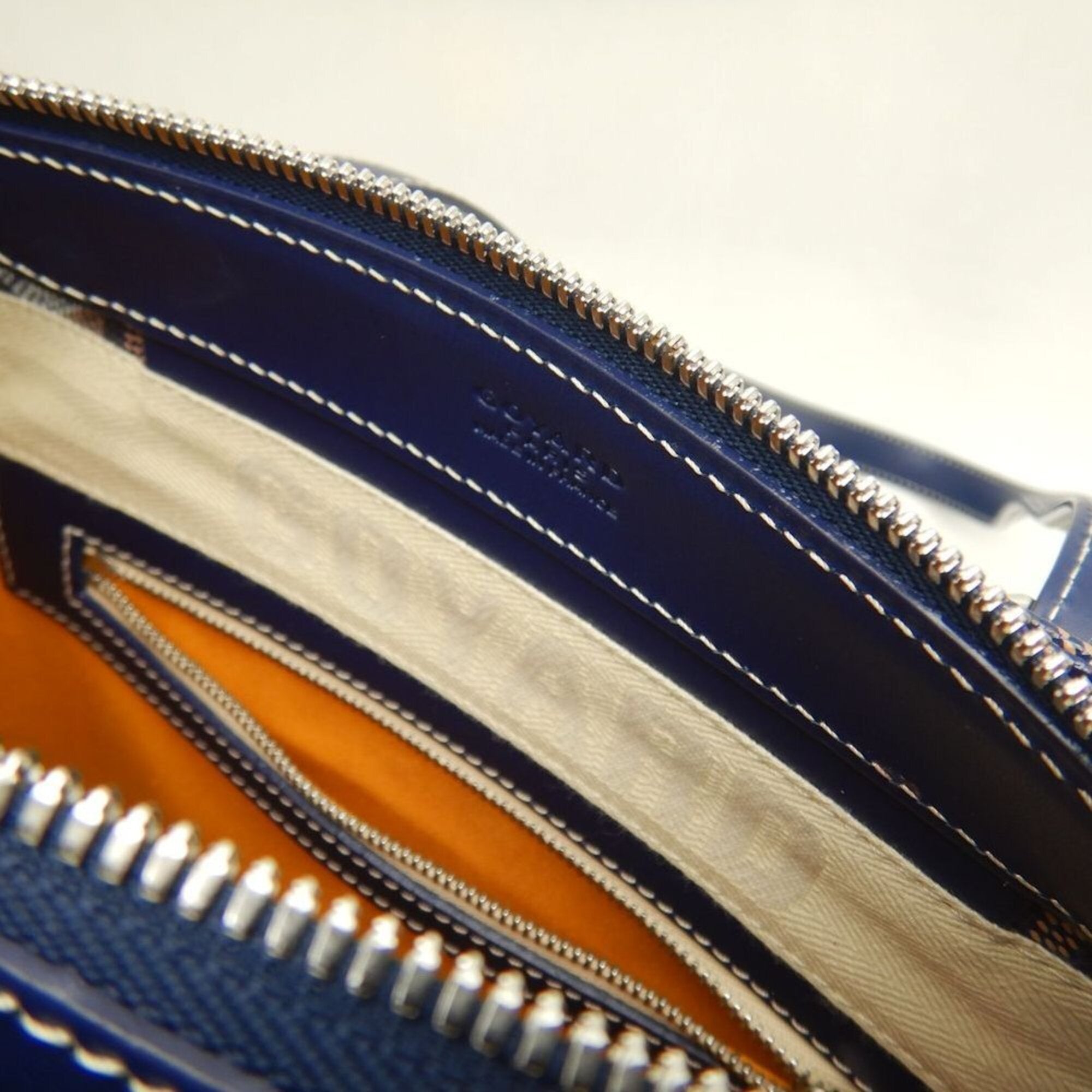 Goyard Navy Coated Canvas Tote Bag (Pre-Owned)