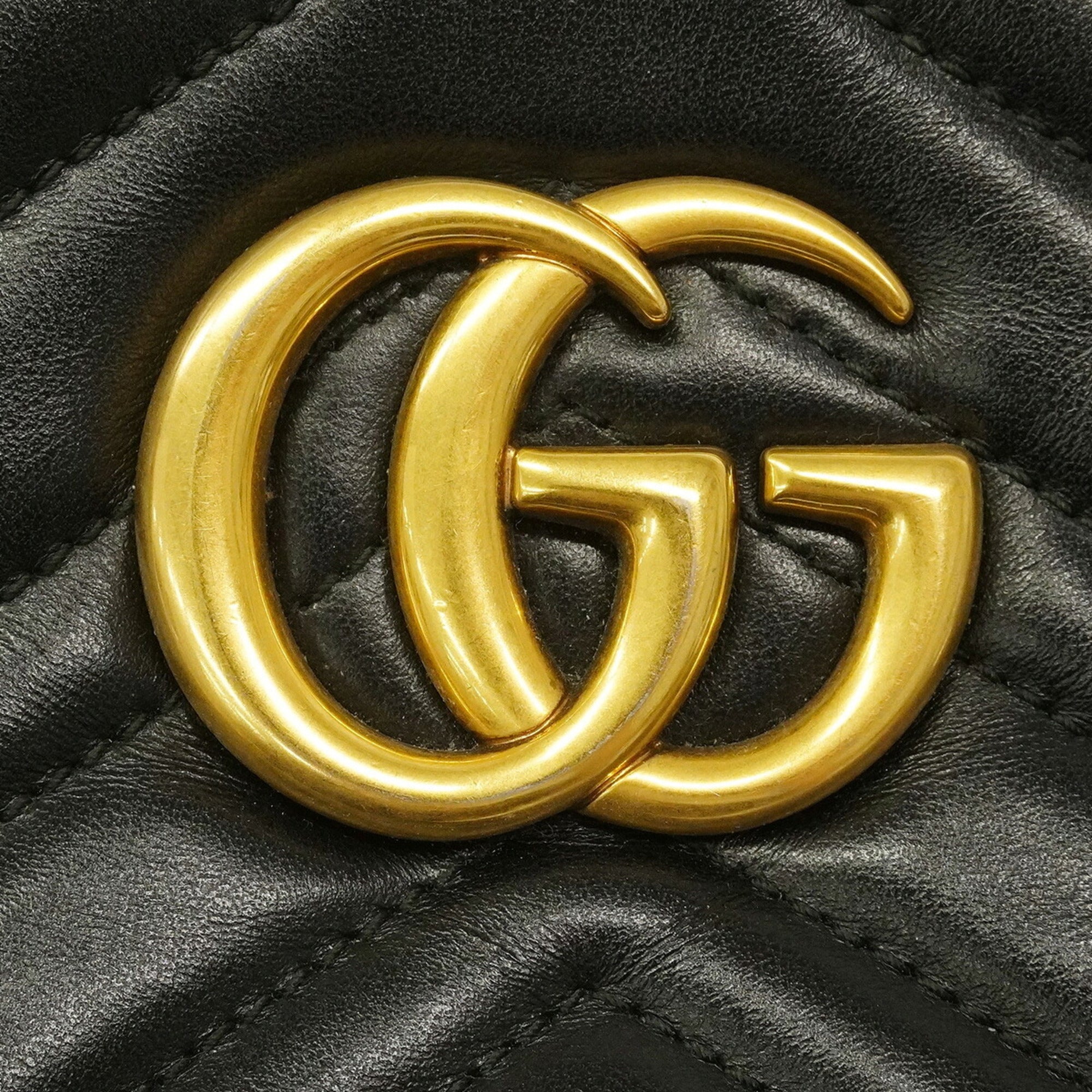Gucci Black Leather Shoulder Bag (Pre-Owned)