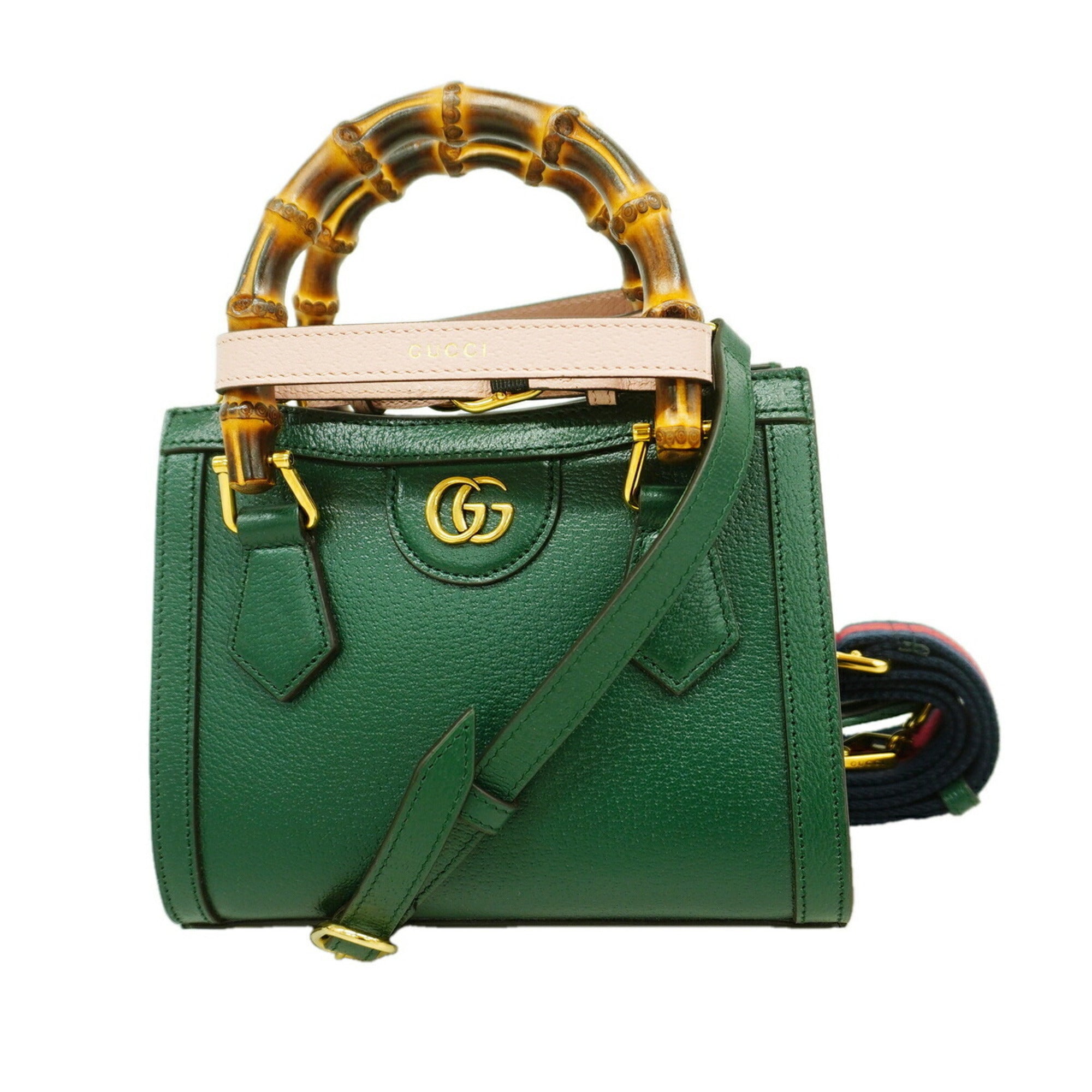 Gucci Green Leather Handbag (Pre-Owned)