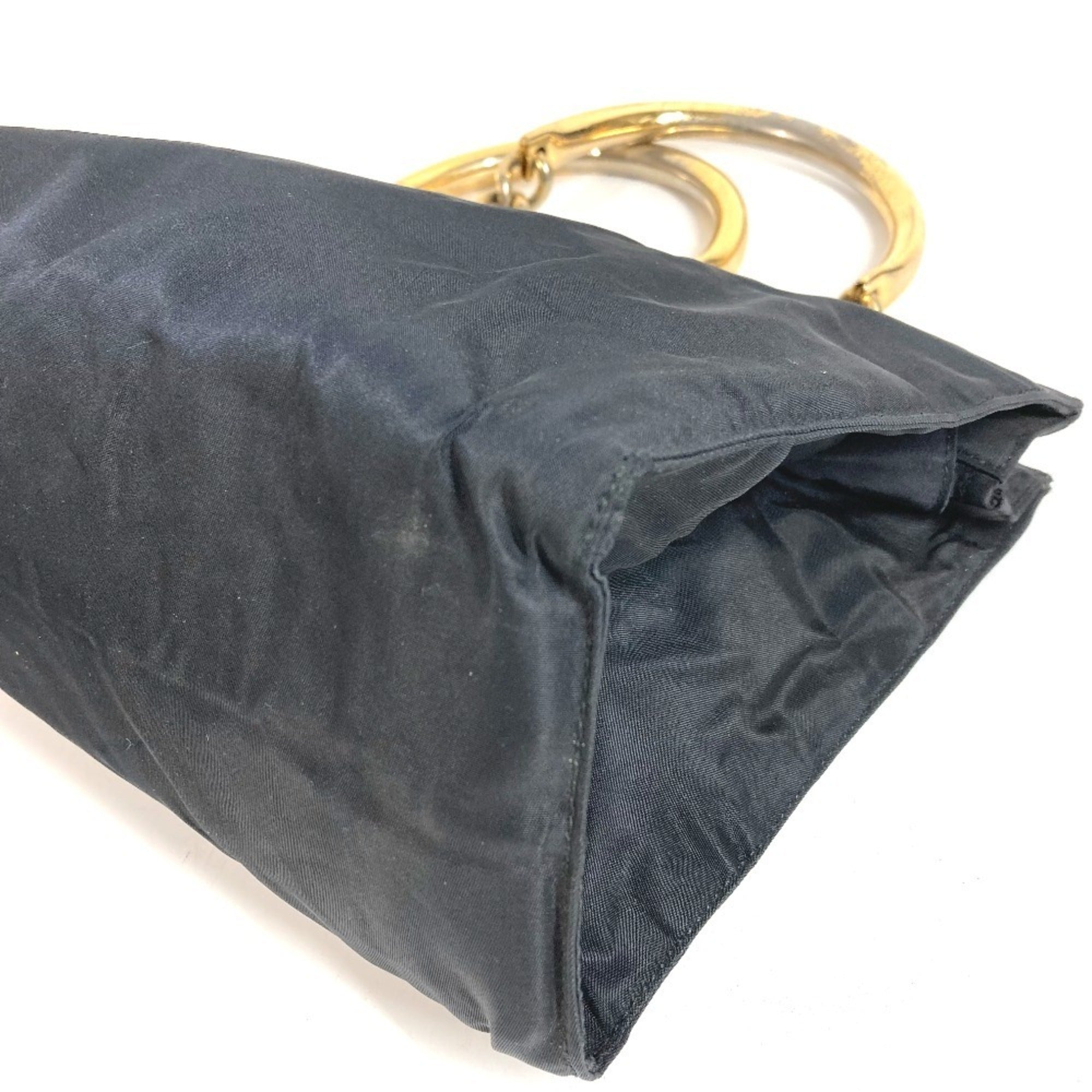 Prada Black Nylon Handbag Tote Bag (Pre-Owned)
