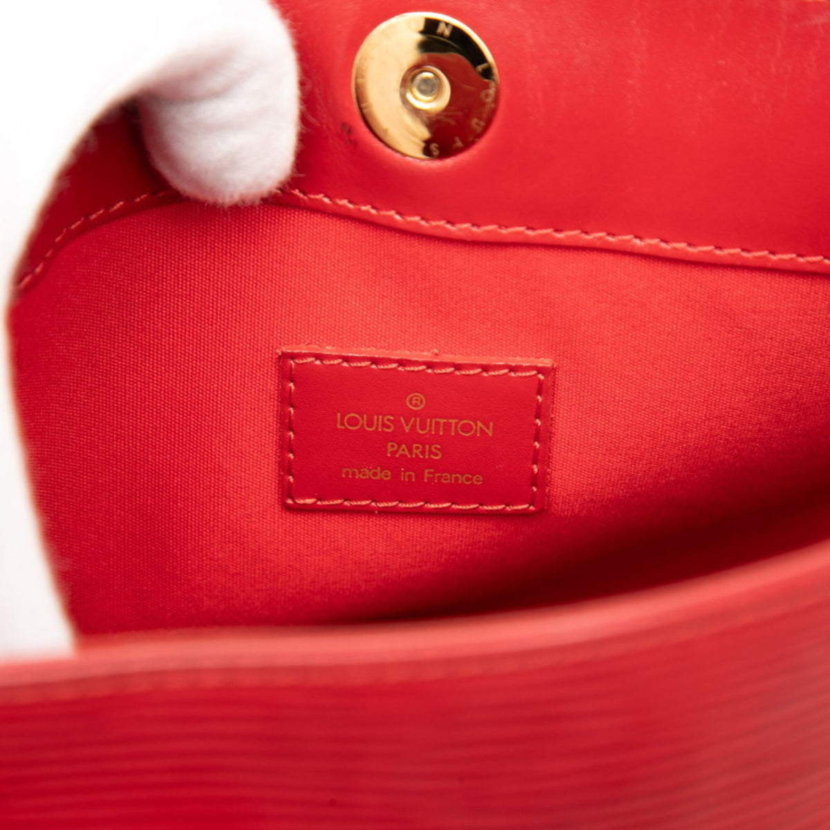 Louis Vuitton Epi Red Color Rouge Leather Shoulder Bag (Pre-Owned)