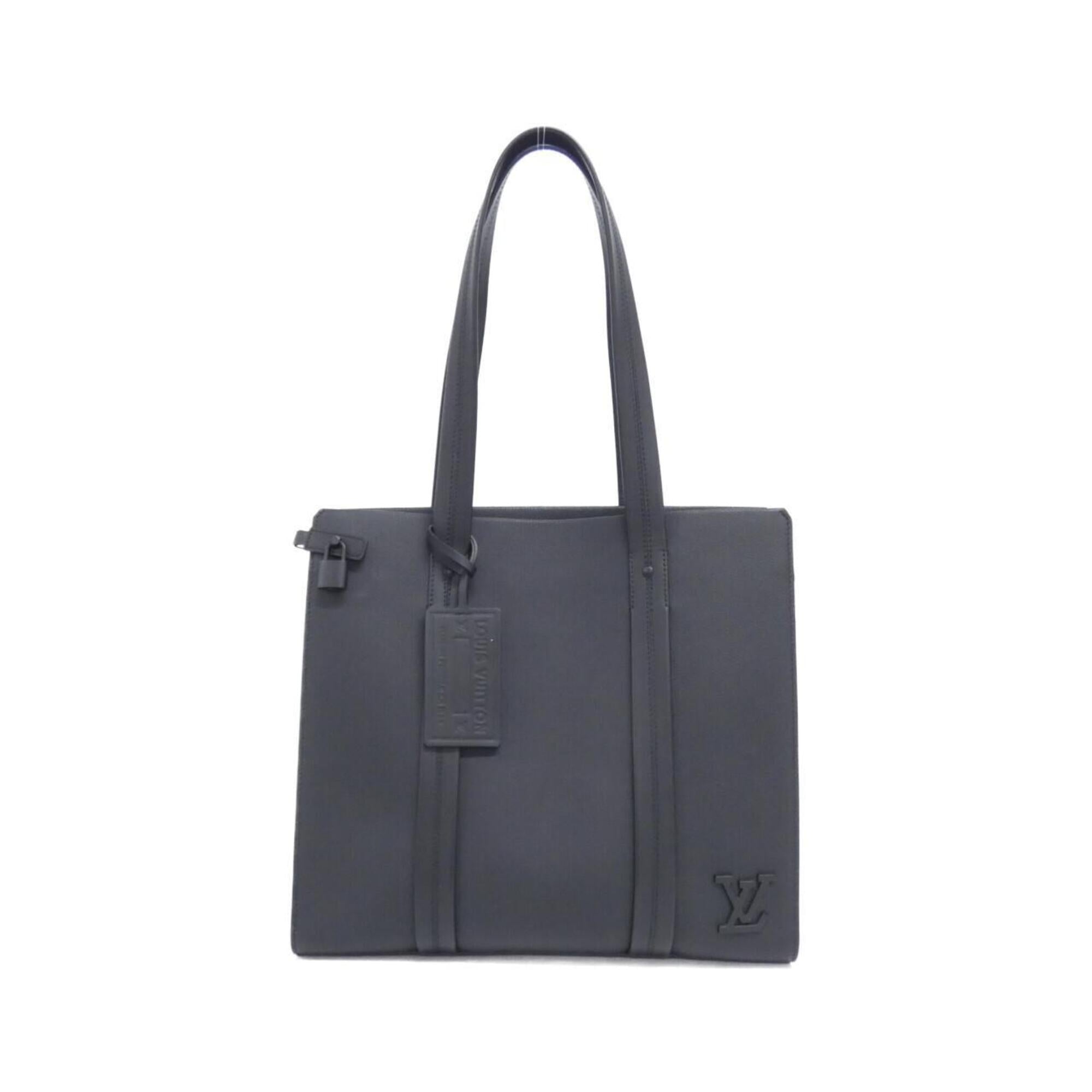 Louis Vuitton Black Leather Handbag (Pre-Owned)