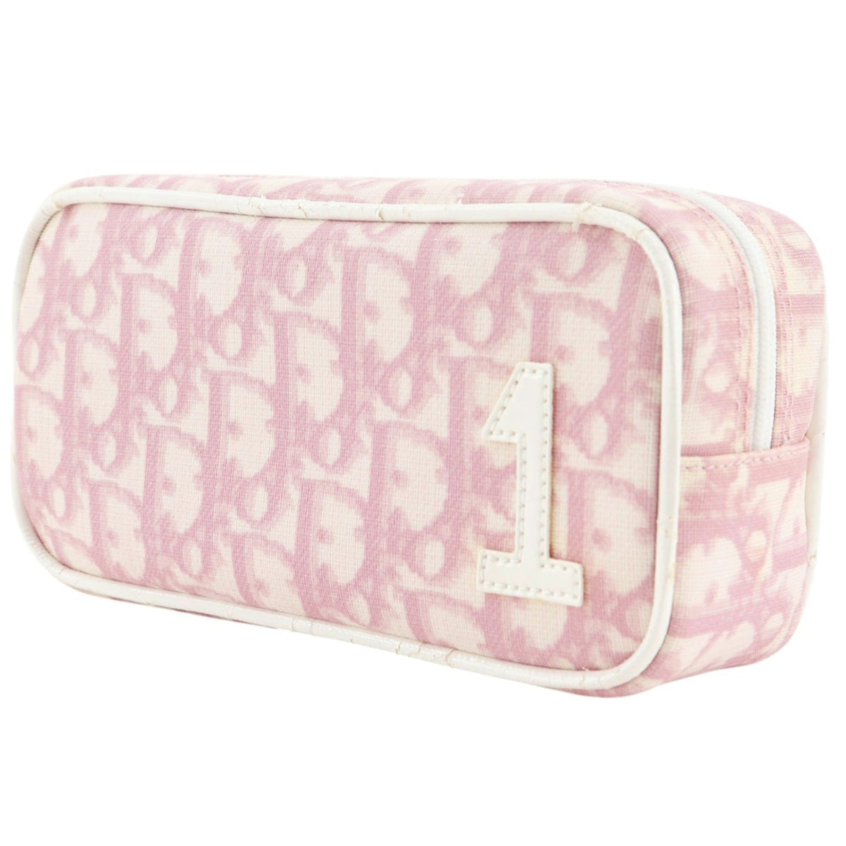 Christian Dior Trotter Pink Nylon Canvas Pouch (Pre-Owned)