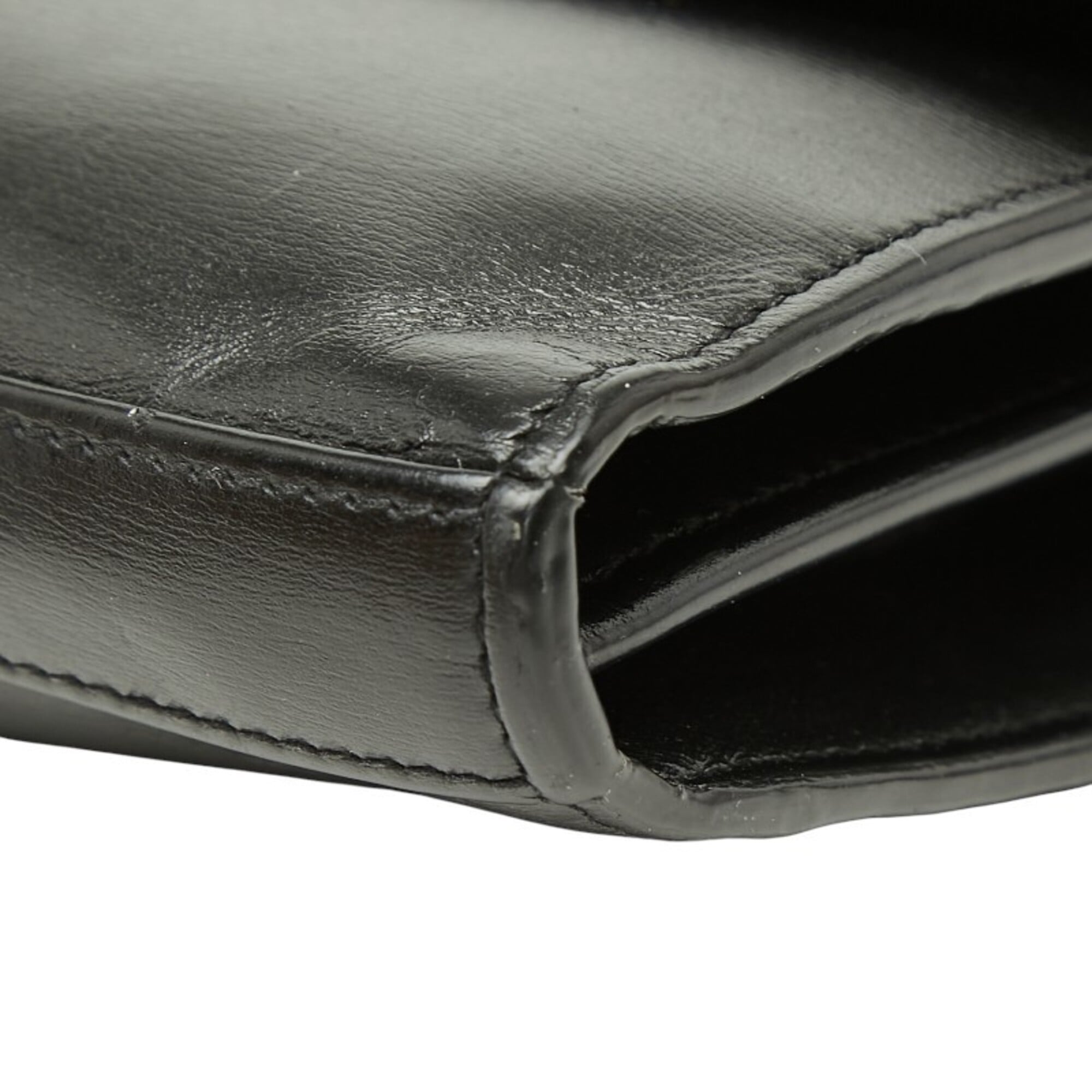 Saint Laurent Black Leather Shoulder Bag (Pre-Owned)