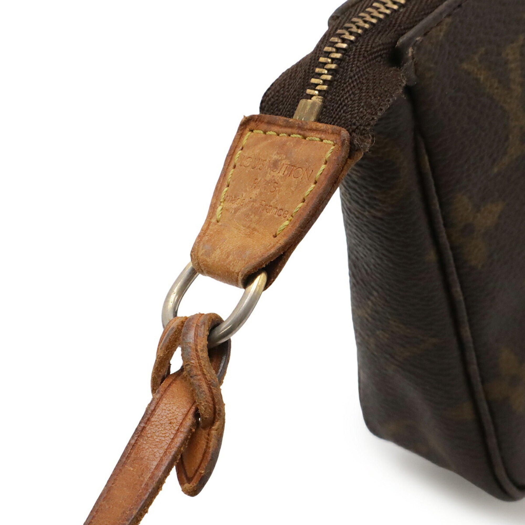 Louis Vuitton Brown Monogram Canvas Handbag Pochette Pouch (Pre-Owned)