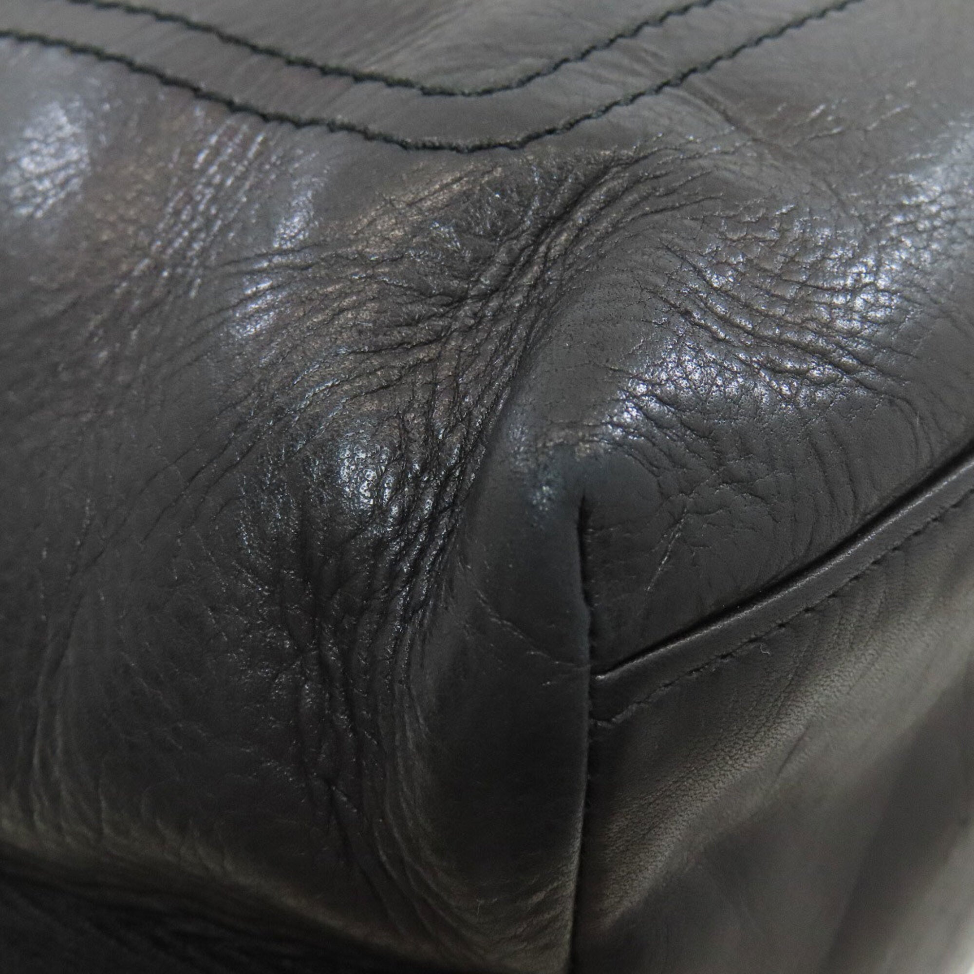 Bally Black Leather Tote Bag (Pre-Owned)