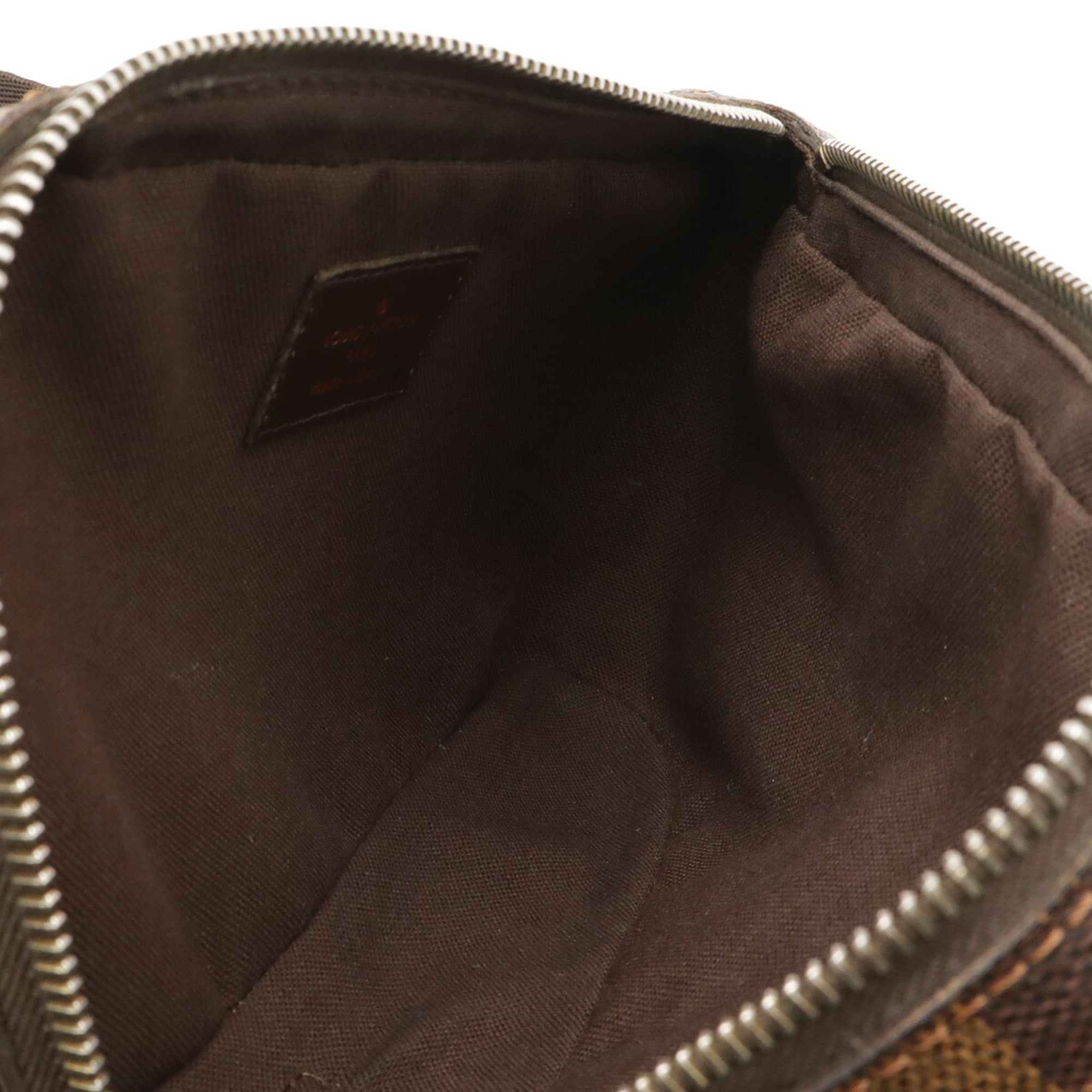 Louis Vuitton Brown Damier Canvas Pvc Pouch Shoulder Bag Sling Bag (Pre-Owned)