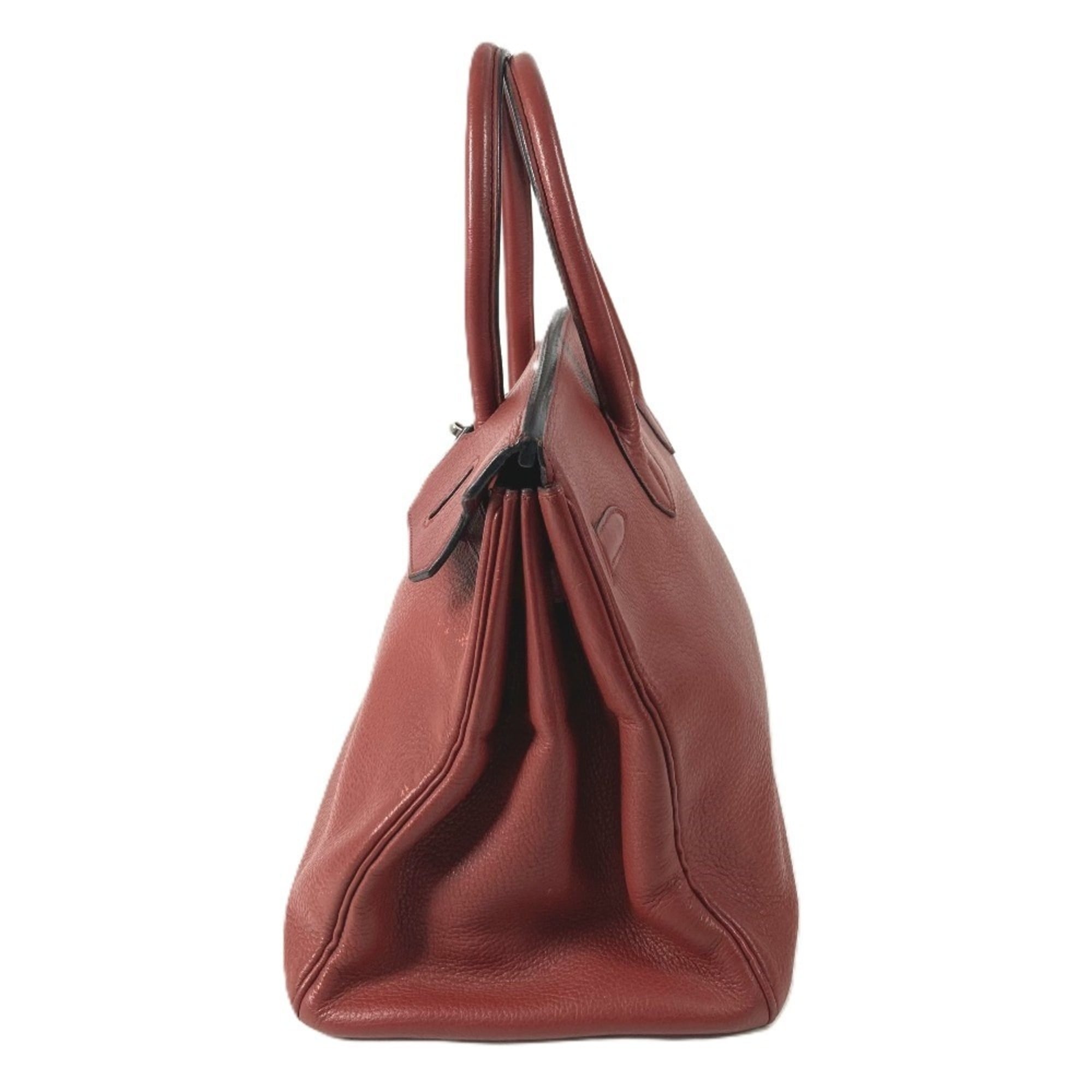 Hermes Red Color Rouge H Ardennes Leather Handbag Tote Bag (Pre-Owned)