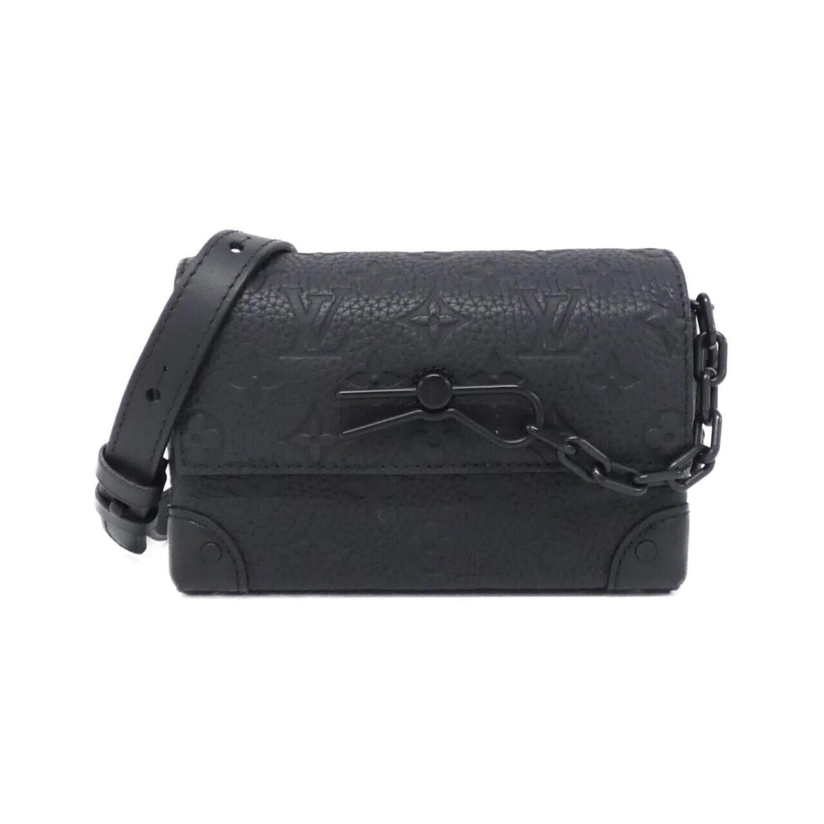 Louis Vuitton Taurillon Black Leather Shoulder Bag (Pre-Owned)