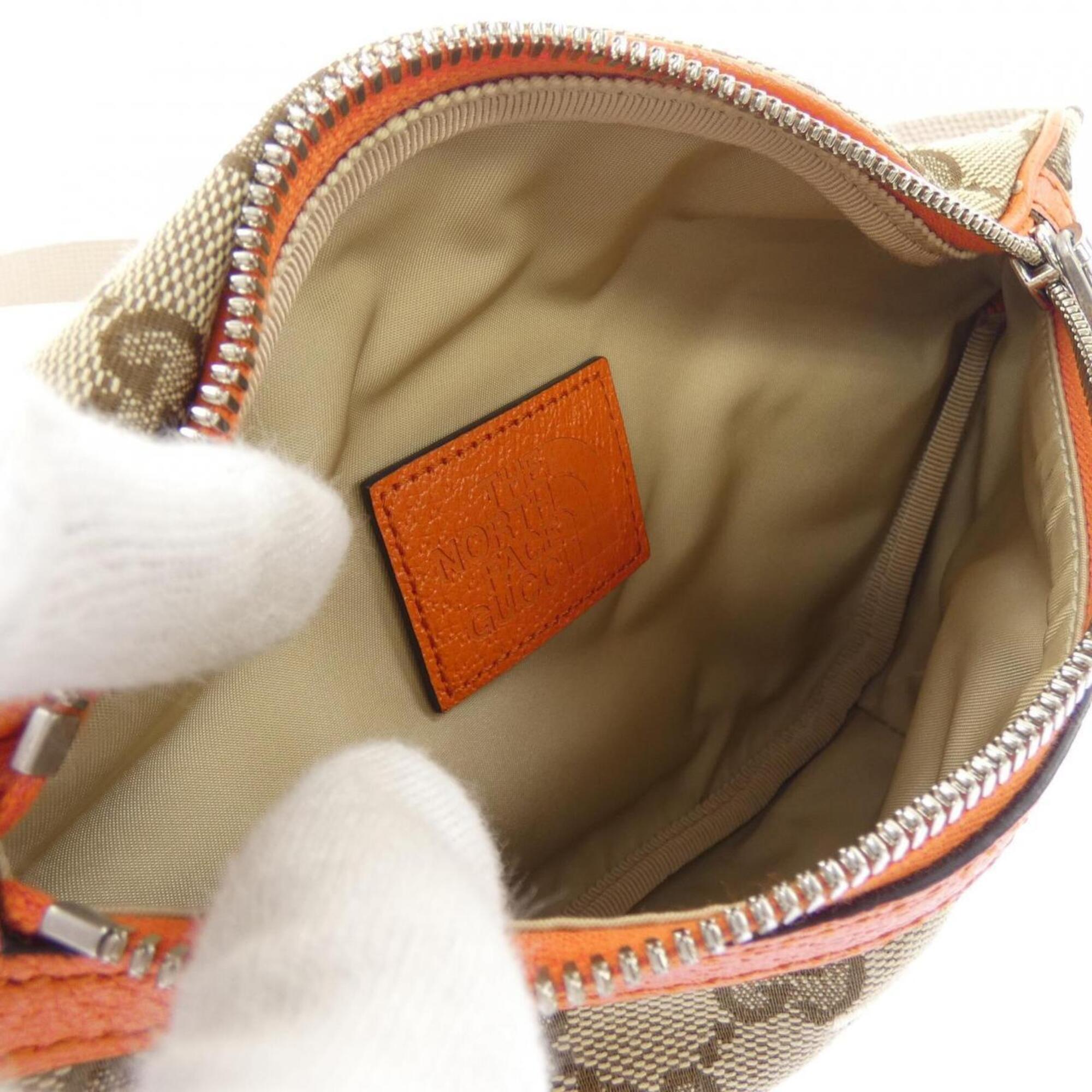 Gucci Beige Brown Handbag (Pre-Owned)