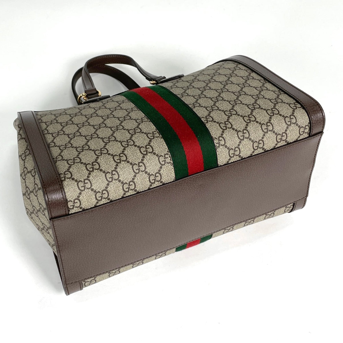Gucci Beige Brown Gg Supreme Handbag (Pre-Owned)