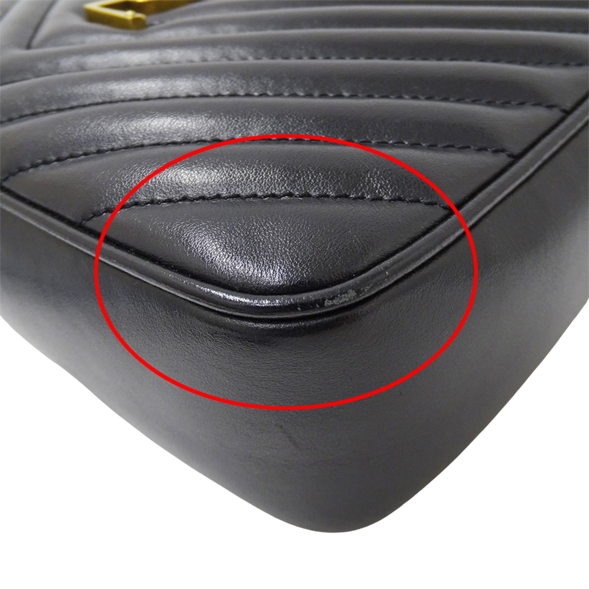 Saint Laurent Black Leather Handbag Shoulder Bag (Pre-Owned)