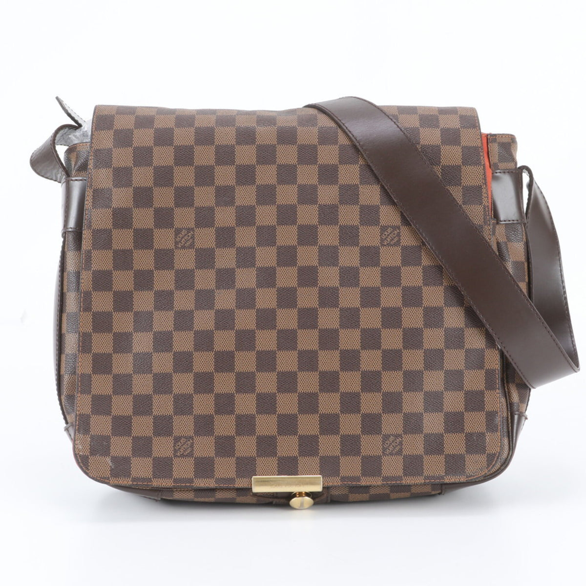 Louis Vuitton Ebene Leather Coated Canvas Messenger Bag Shoulder Bag (Pre-Owned)