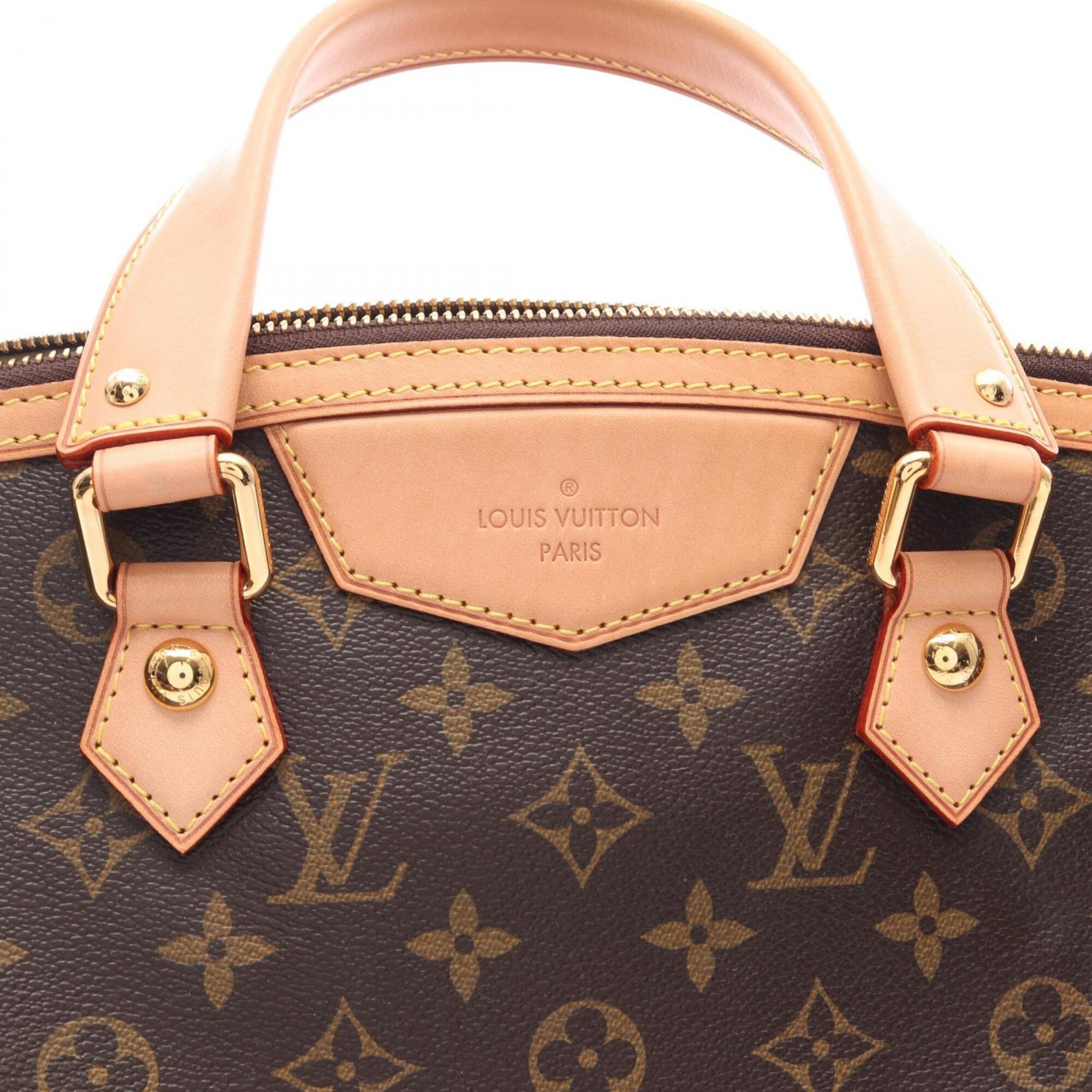 Louis Vuitton Brown Monogram Coated Canvas Leather Handbag (Pre-Owned)