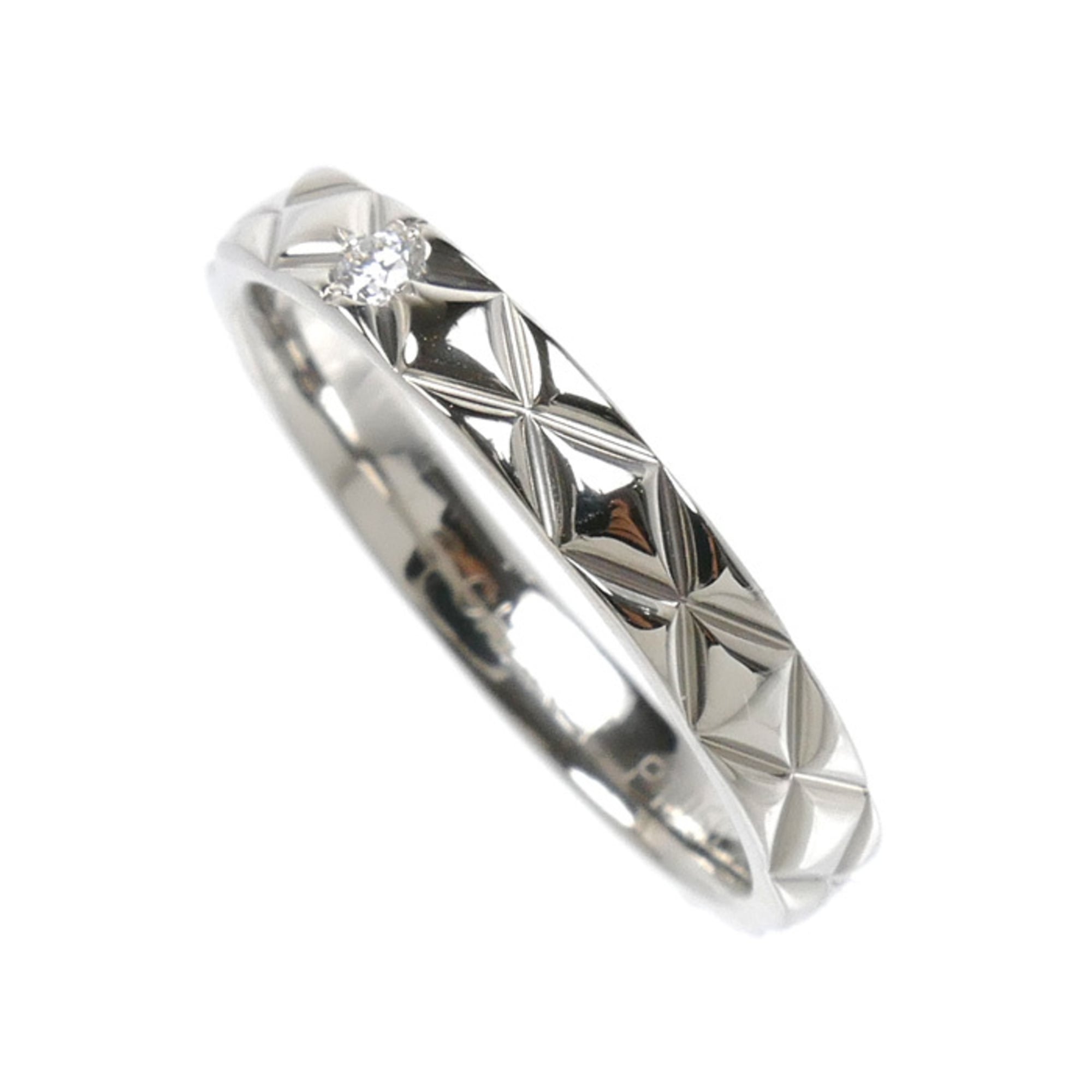Chanel Platinum 950 Band Ring (Pre-Owned)