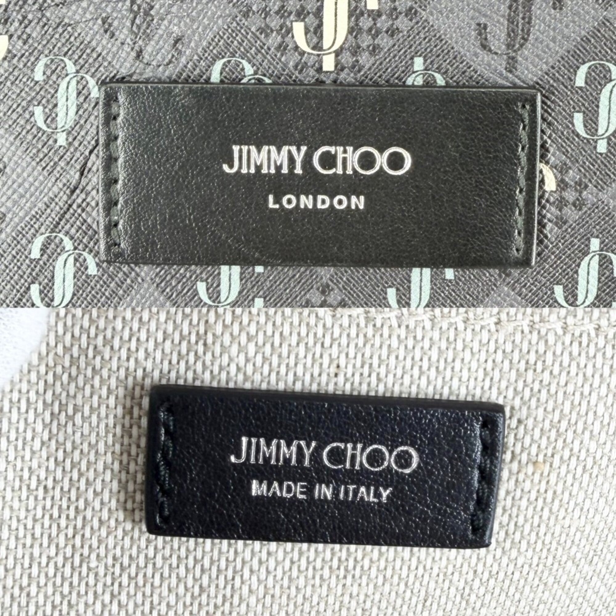 Jimmy Choo Gray Leather Backpack (Pre-Owned)