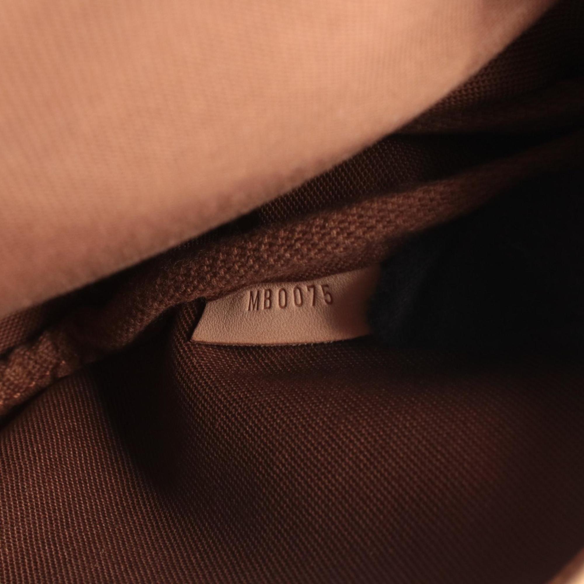 Louis Vuitton Brown Monogram Coated Canvas Leather Shoulder Bag (Pre-Owned)