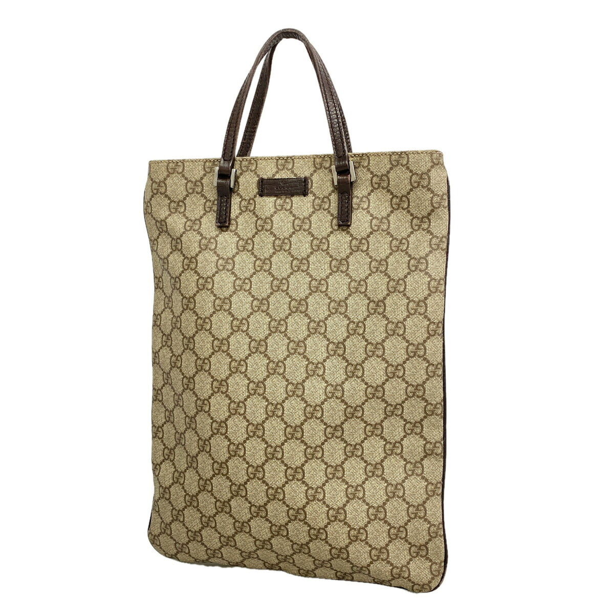 Gucci Beige Brown Pvc Handbag (Pre-Owned)