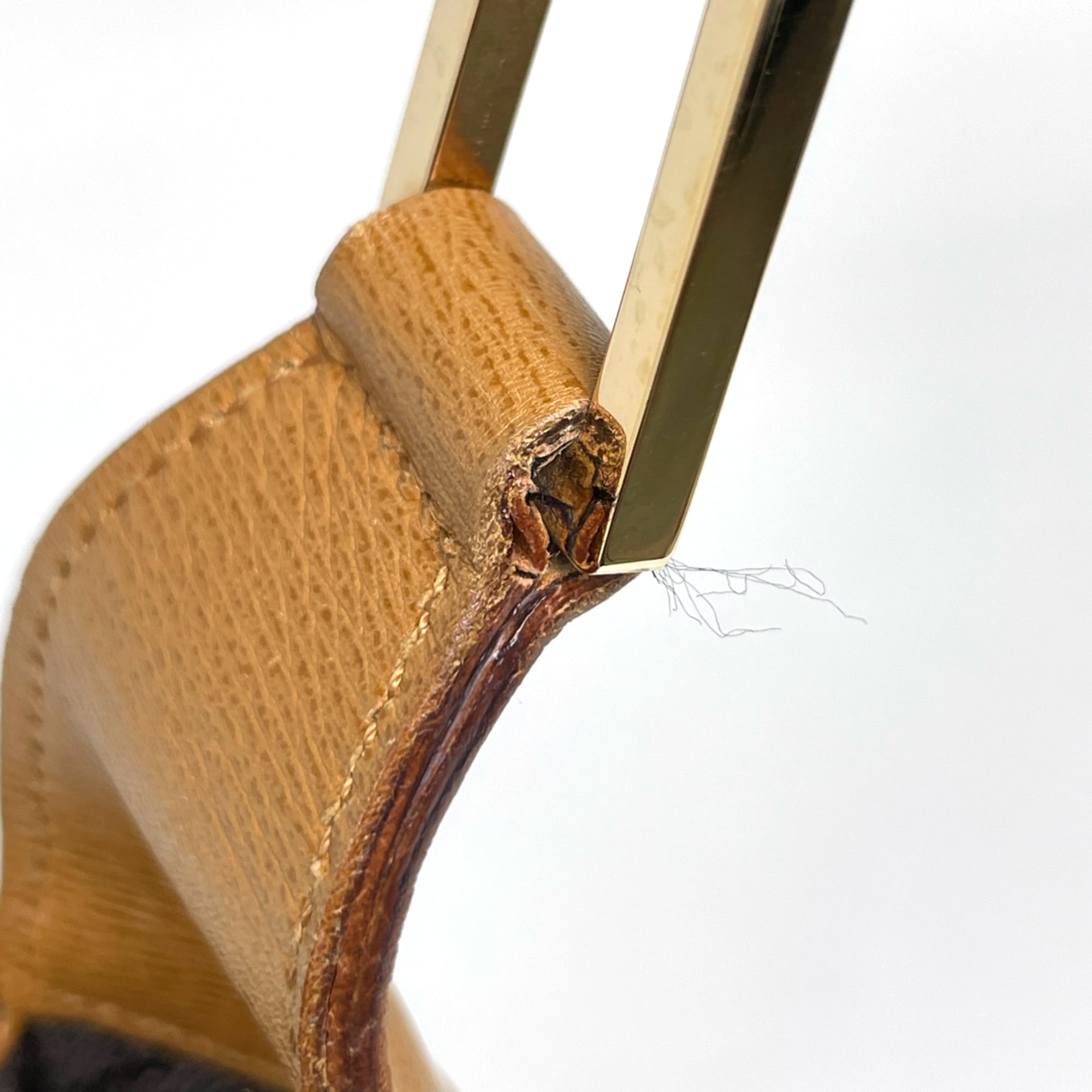 Gucci Bamboo Brown Leather Shoulder Bag (Pre-Owned)