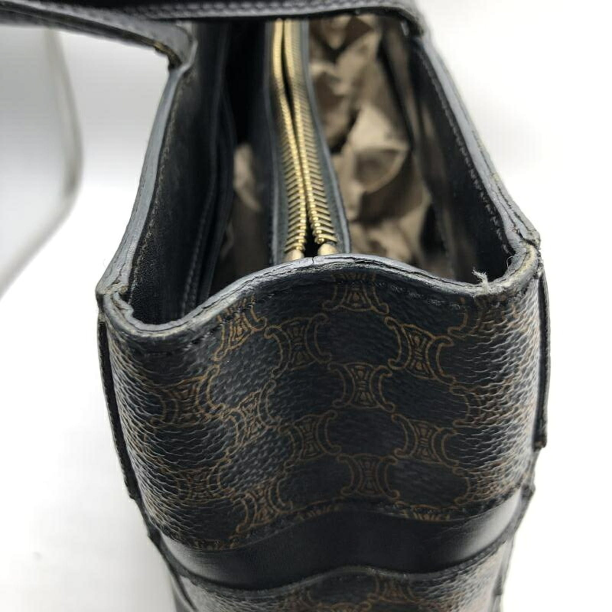 Celine Macadam Brown Pvc Tote Bag (Pre-Owned)