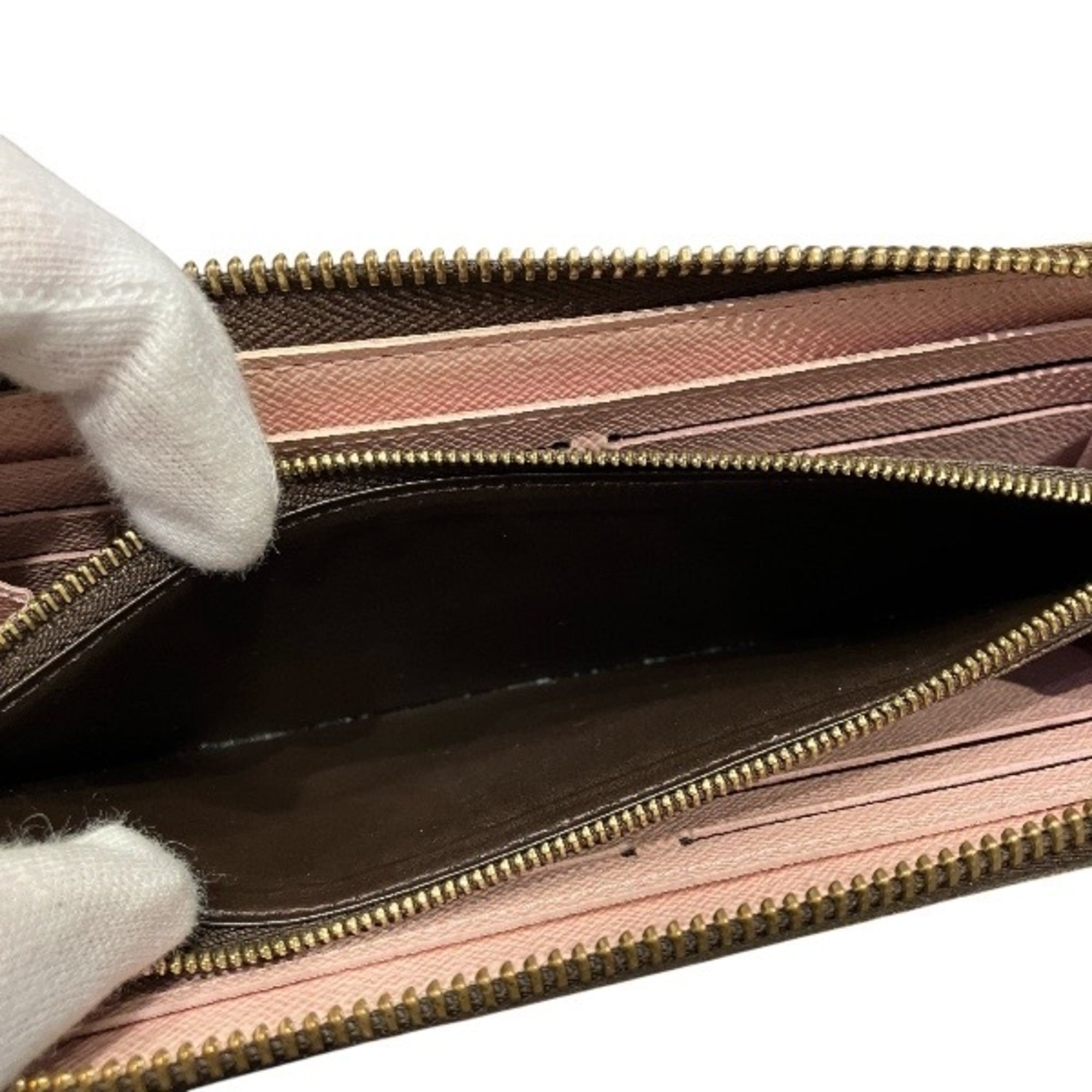 Louis Vuitton Monogram Pink Monogram Long Wallet (Bi-Fold) (Pre-Owned)