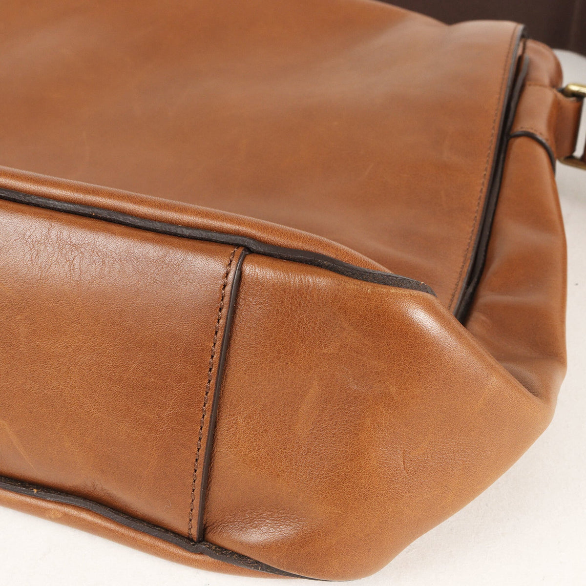 Coach Brown Leather Shoulder Bag (Pre-Owned)