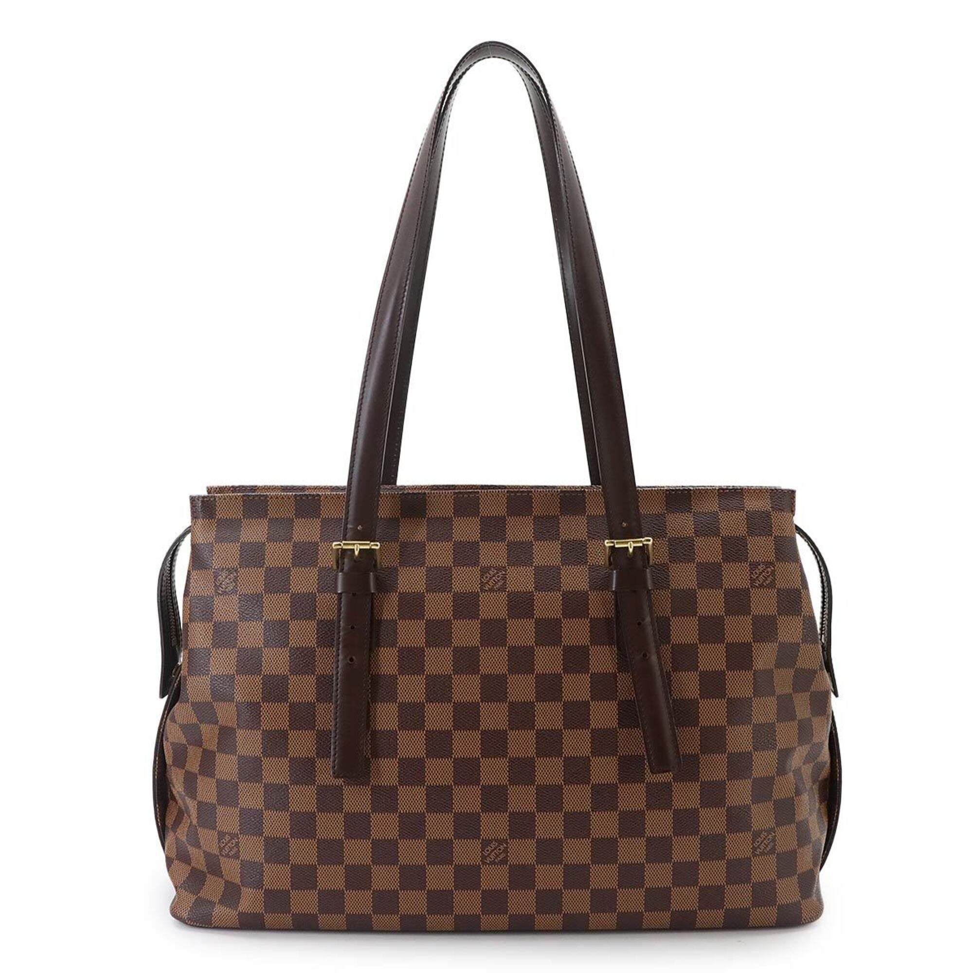 Louis Vuitton Damier Ebene Damier Canvas Handbag Tote Bag (Pre-Owned)
