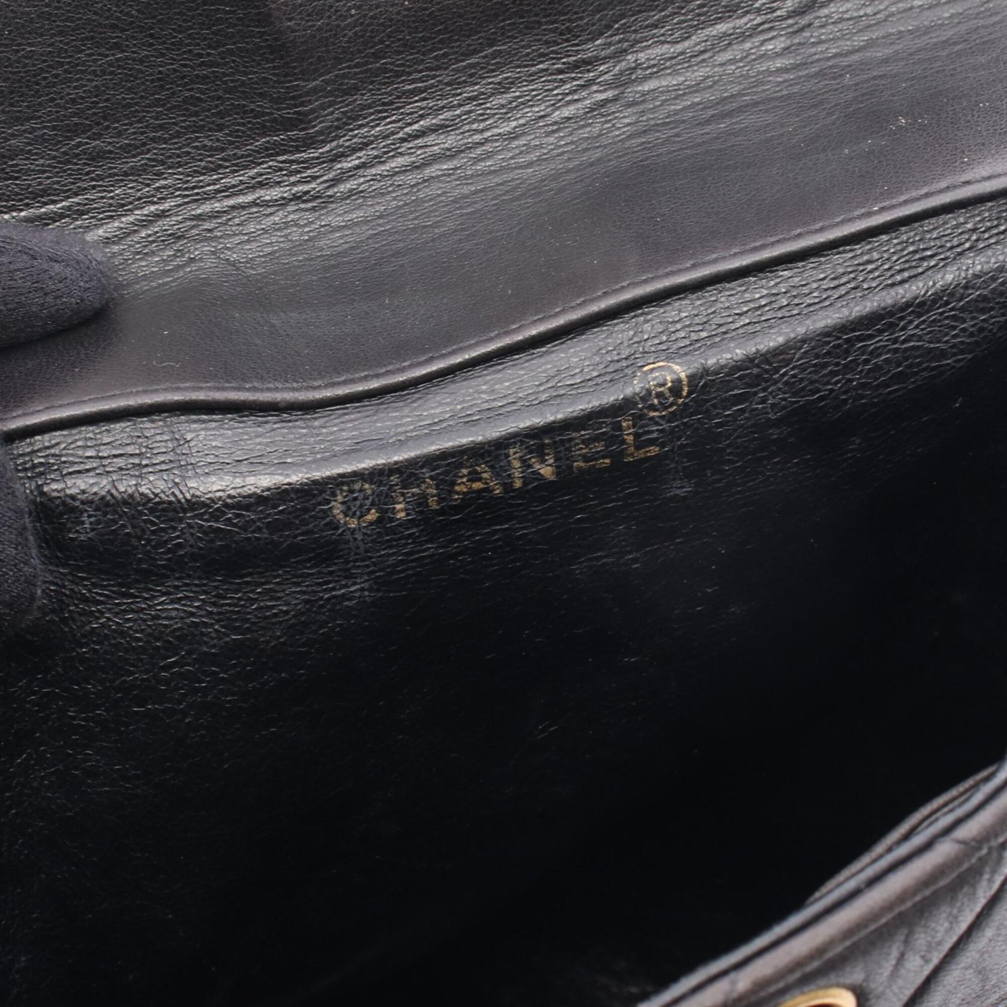 Chanel Black Leather Backpack (Pre-Owned)