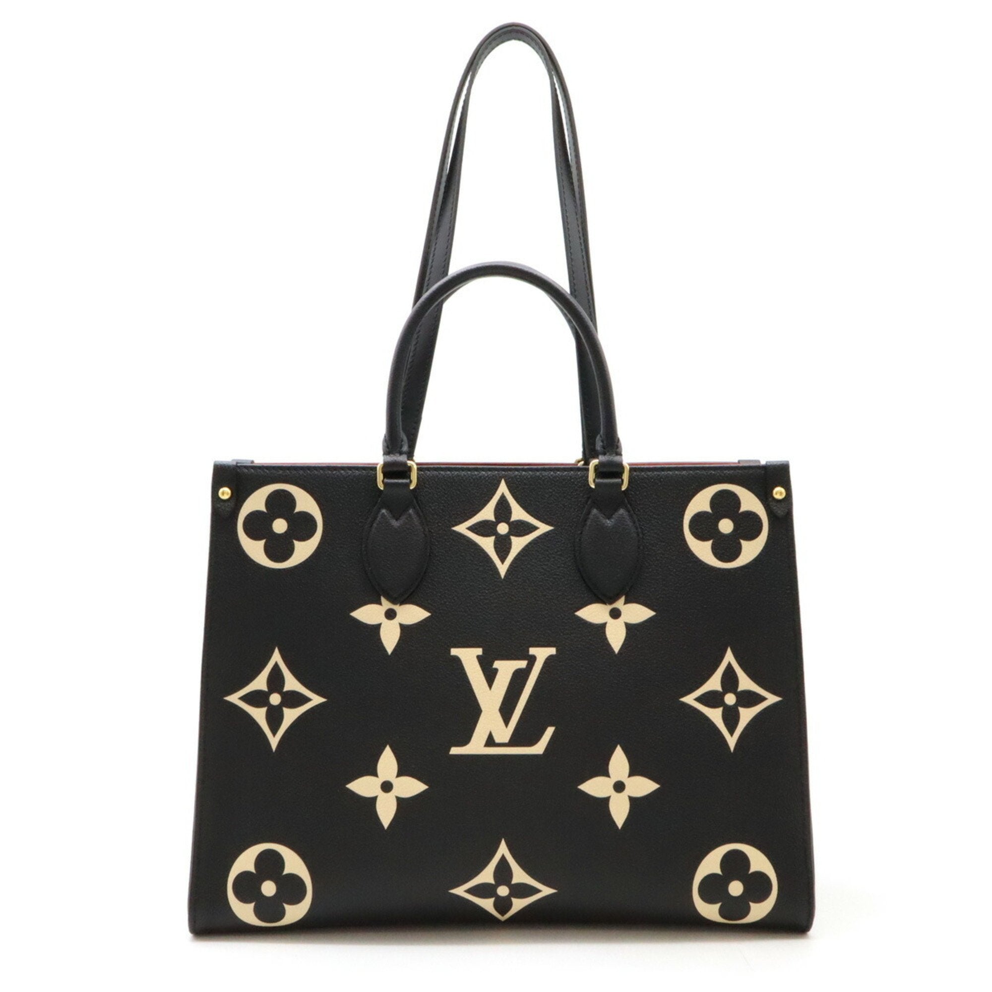 Louis Vuitton Monogram Empreinte Beige Black Monogram Empreinte Handbag Tote Bag (Pre-Owned)