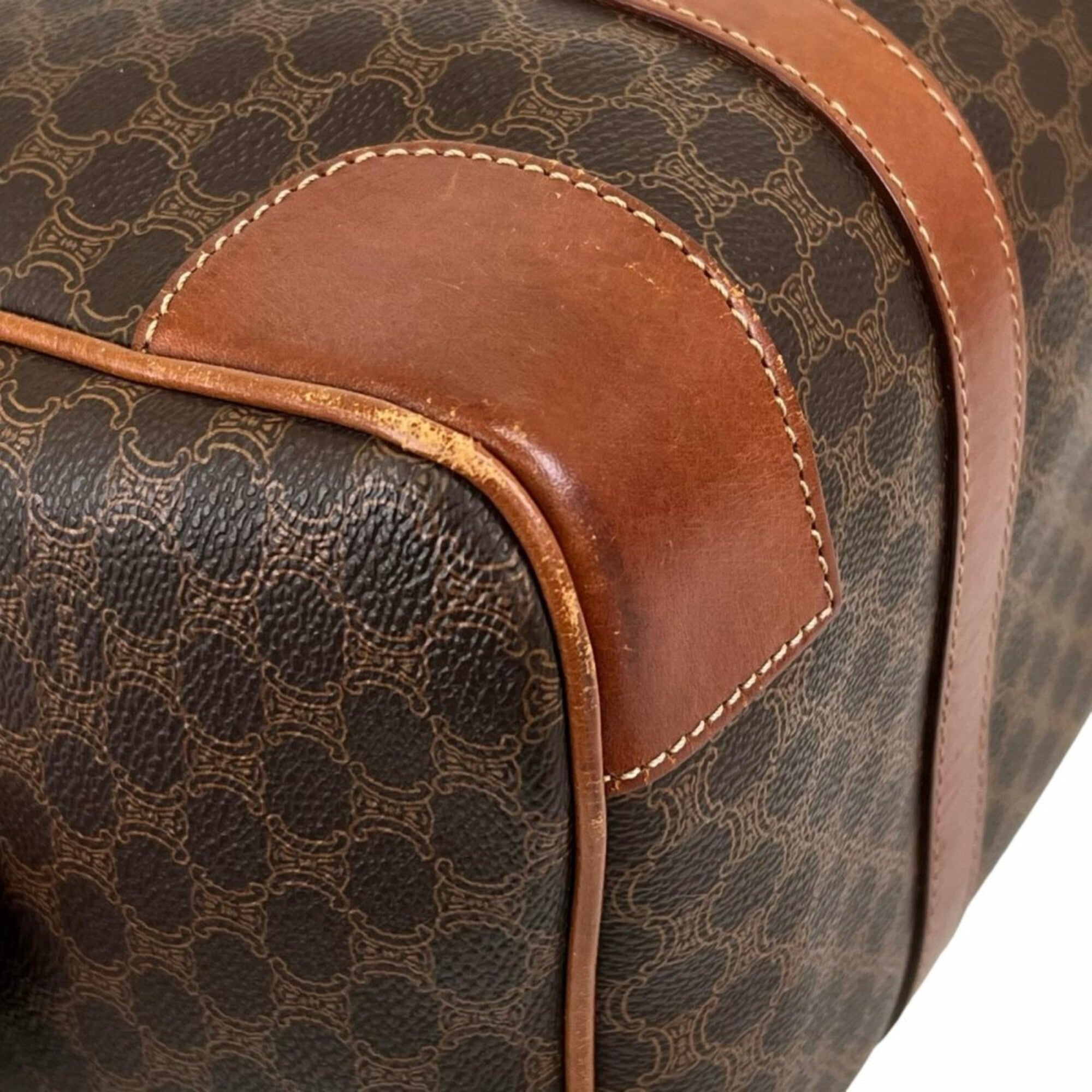 Celine Brown Leather Boston Bag (Pre-Owned)