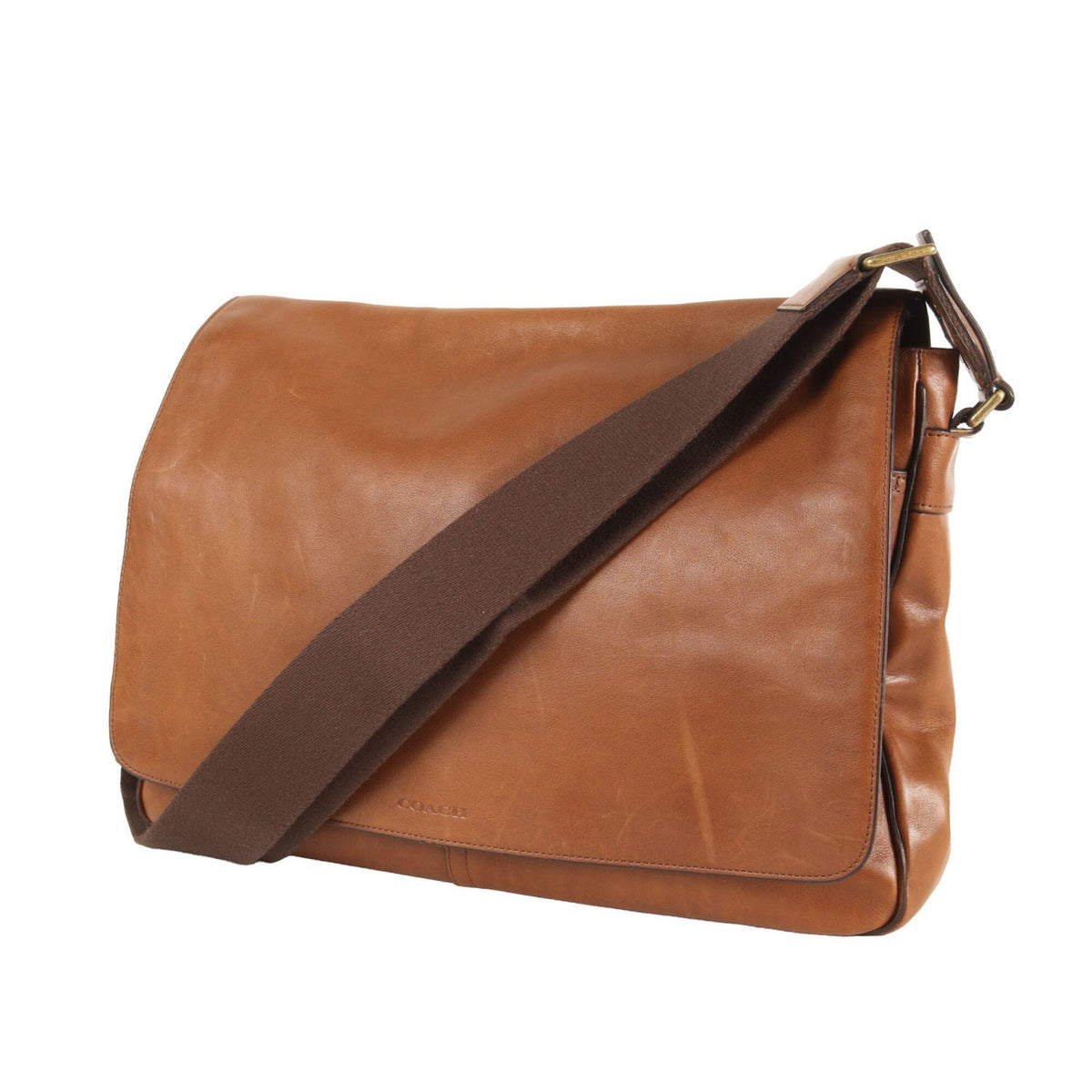 Coach Brown Leather Shoulder Bag (Pre-Owned)