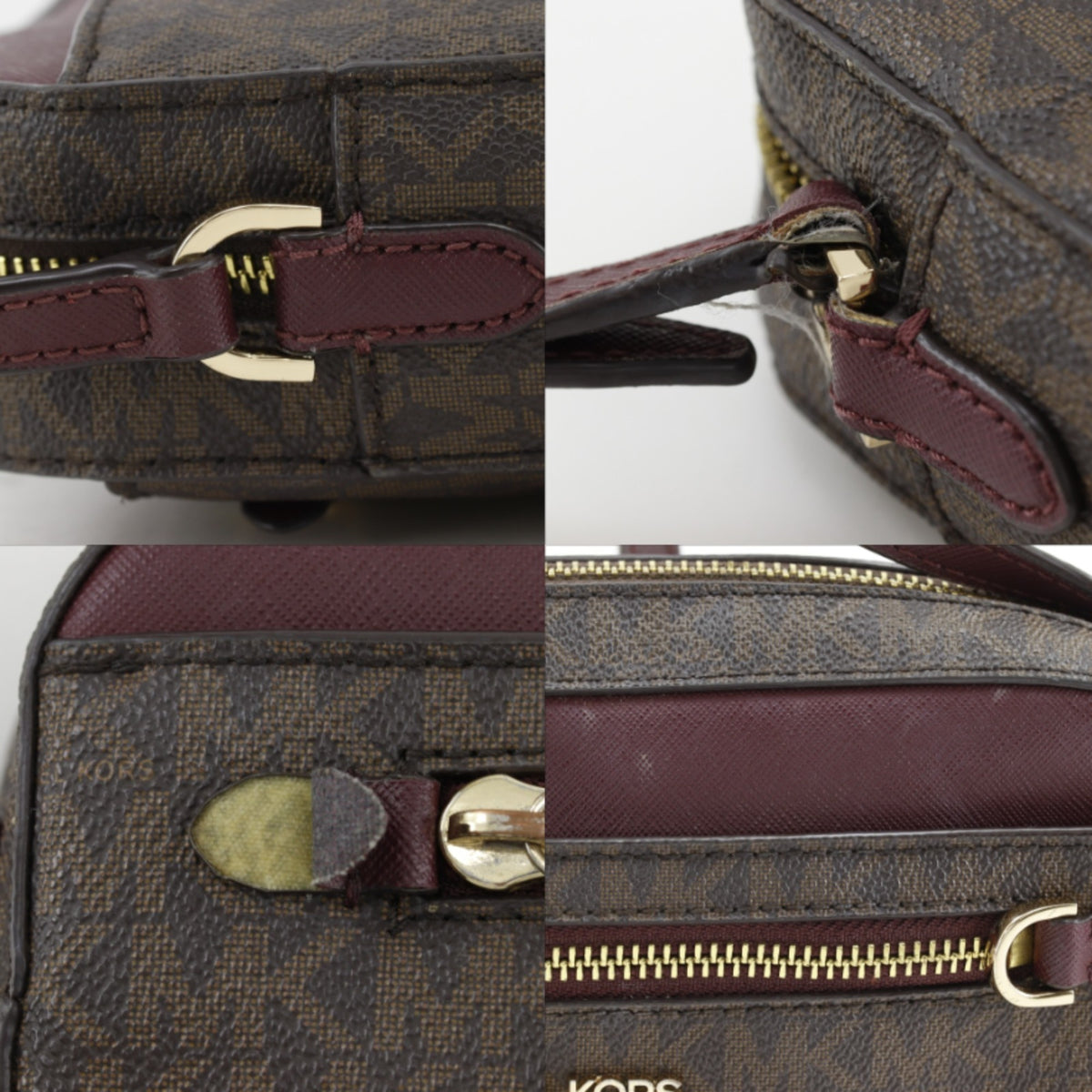 Michael Kors Brown Pvc Shoulder Bag Sling Bag (Pre-Owned)