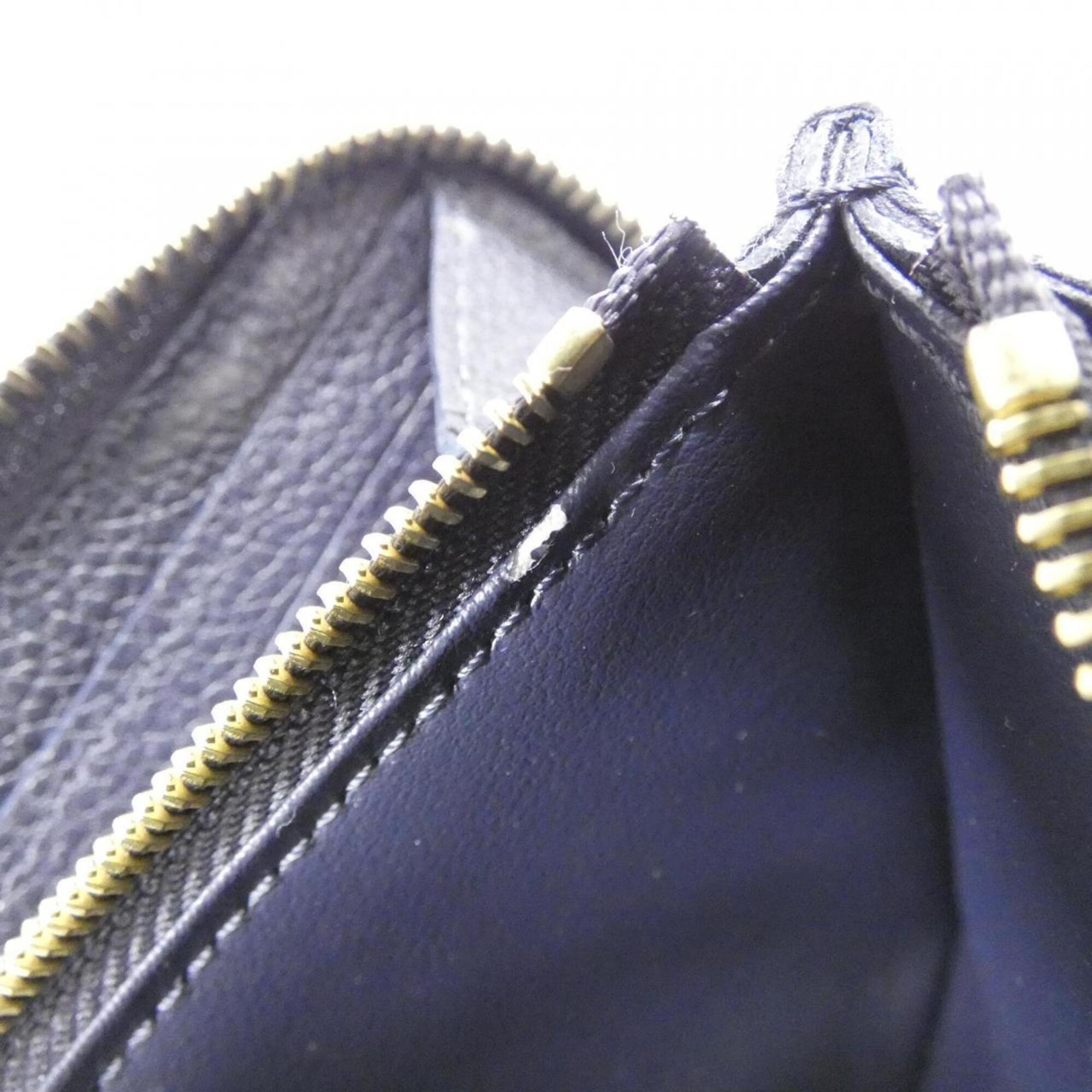 Louis Vuitton Marine Rouge Leather Long Wallet (Bi-Fold) (Pre-Owned)