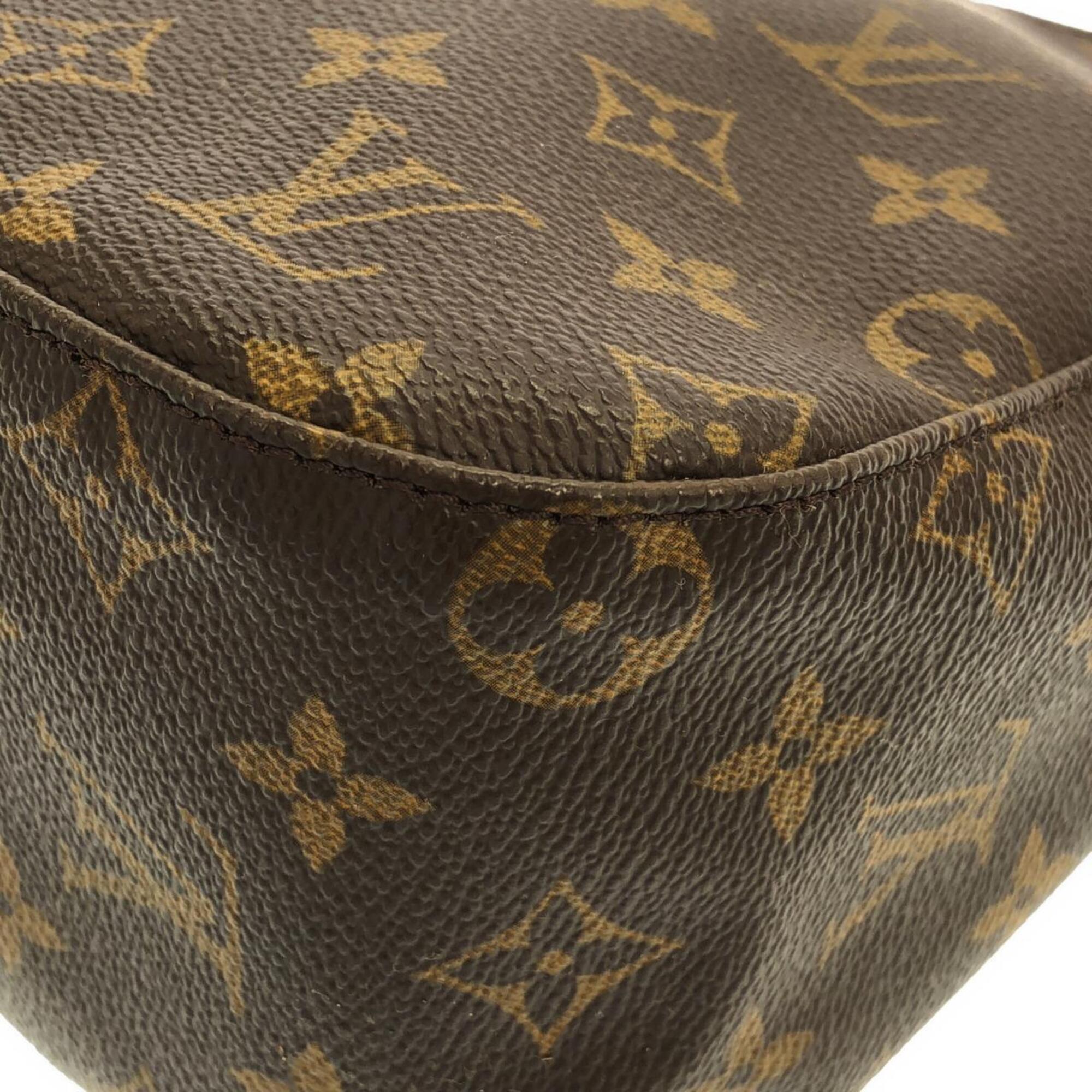 Louis Vuitton Marron Coated Canvas Shoulder Bag (Pre-Owned)