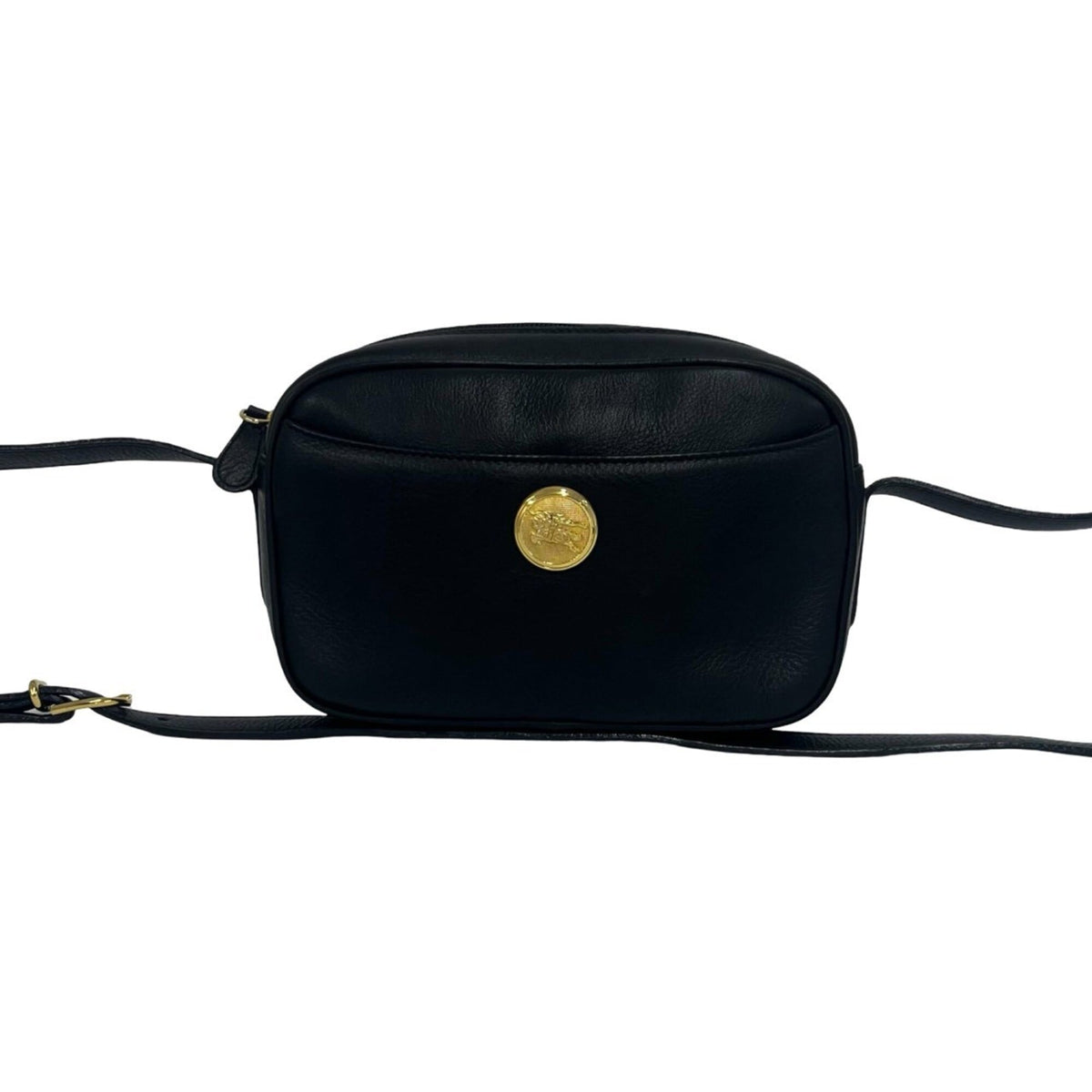 Burberry Black Leather Shoulder Bag (Pre-Owned)