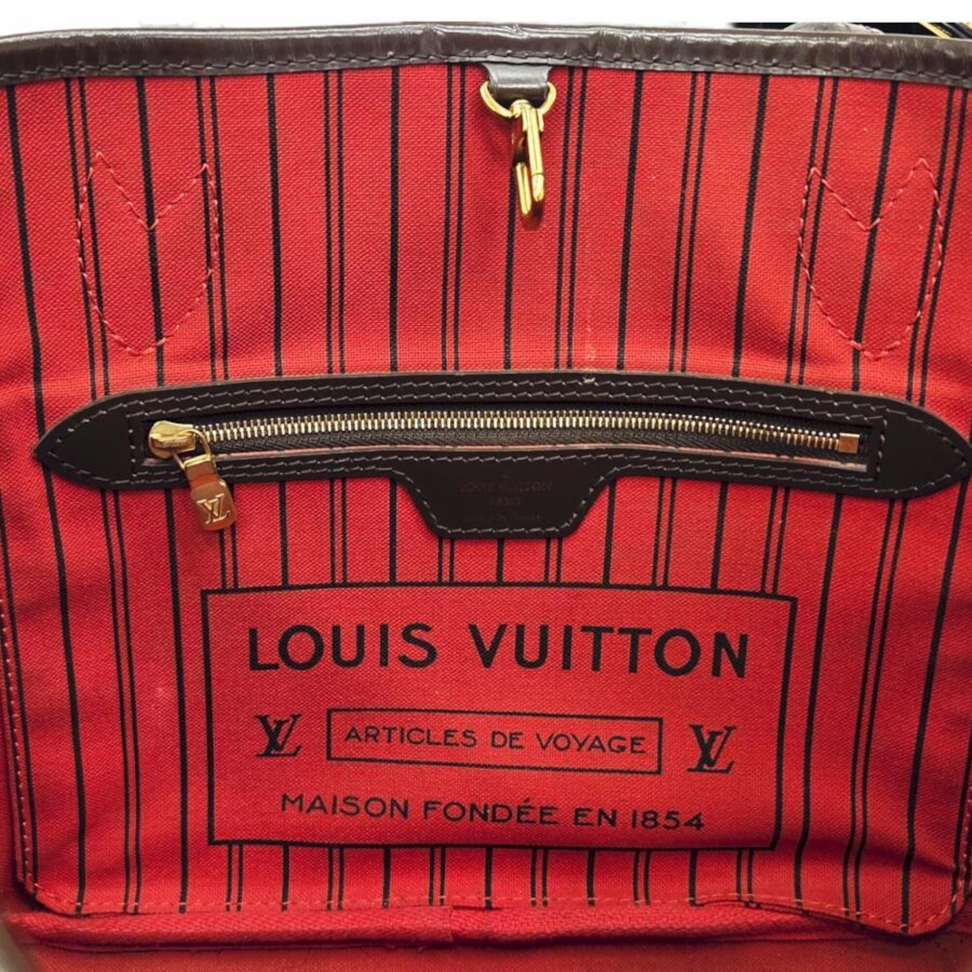 Louis Vuitton Brown Damier Canvas Ebene Damier Canvas Pvc Tote Bag (Pre-Owned)
