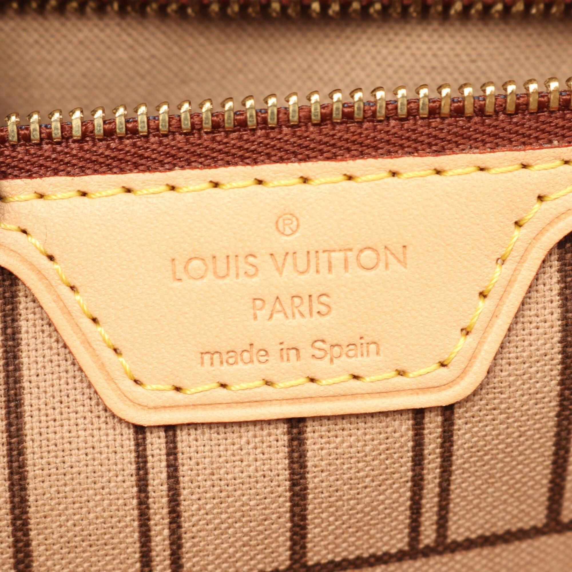 Louis Vuitton Brown Coated Canvas Pvc Monogram Leather Handbag Tote Bag (Pre-Owned)