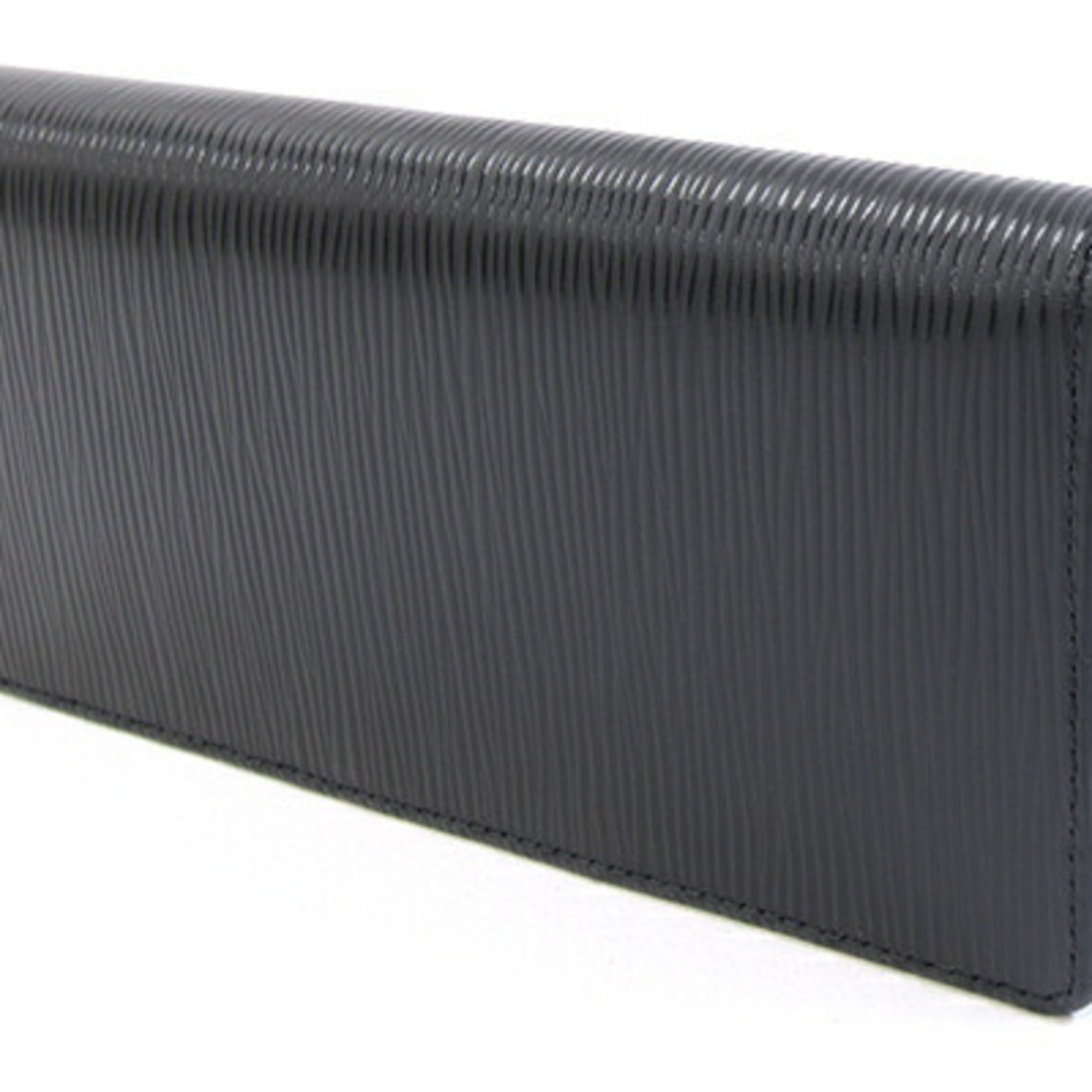 Louis Vuitton Black Noir Epi Leather Long Wallet (Bi-Fold) (Pre-Owned)