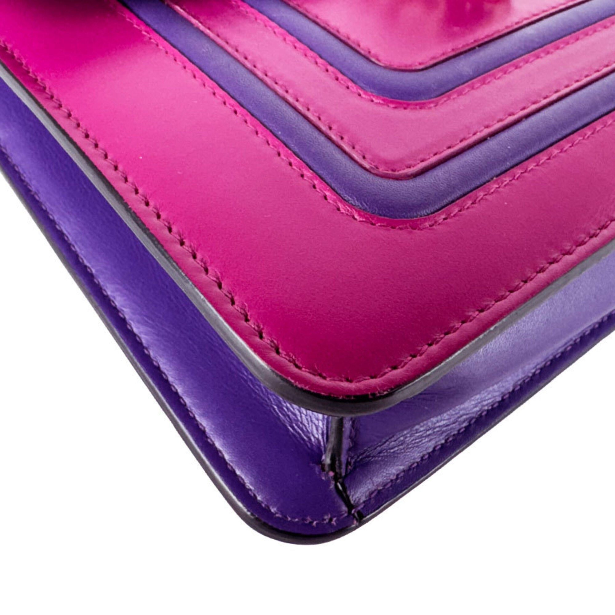 Bvlgari Purple Leather Shoulder Bag (Pre-Owned)