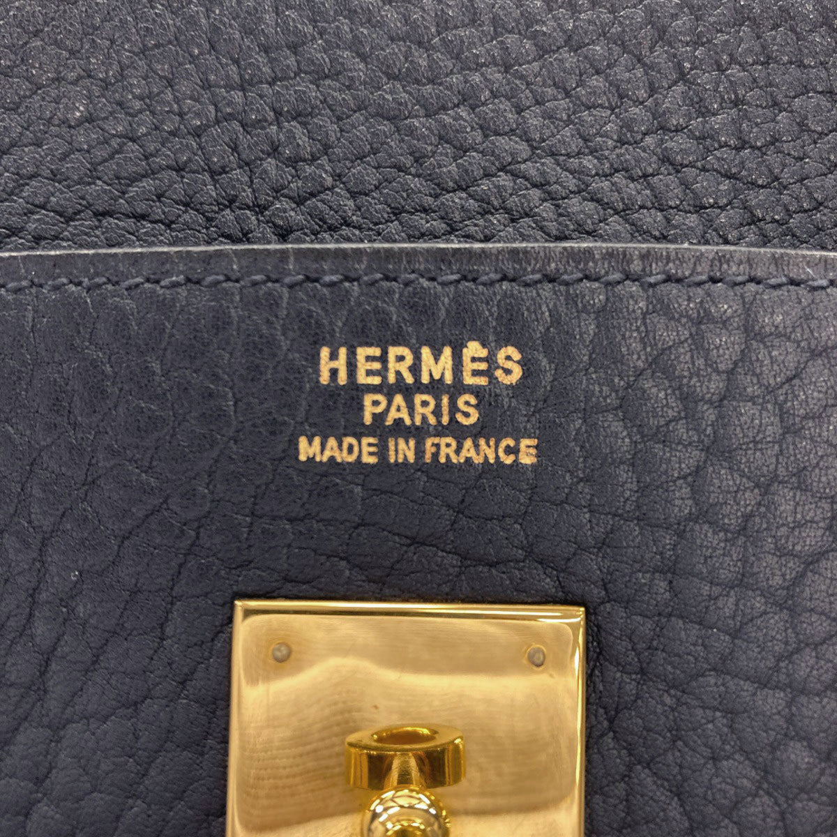 Hermes Blue Indigo Ardennes Leather Handbag (Pre-Owned)