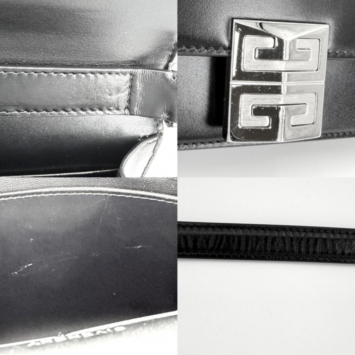 Givenchy Black Leather Shoulder Bag (Pre-Owned)