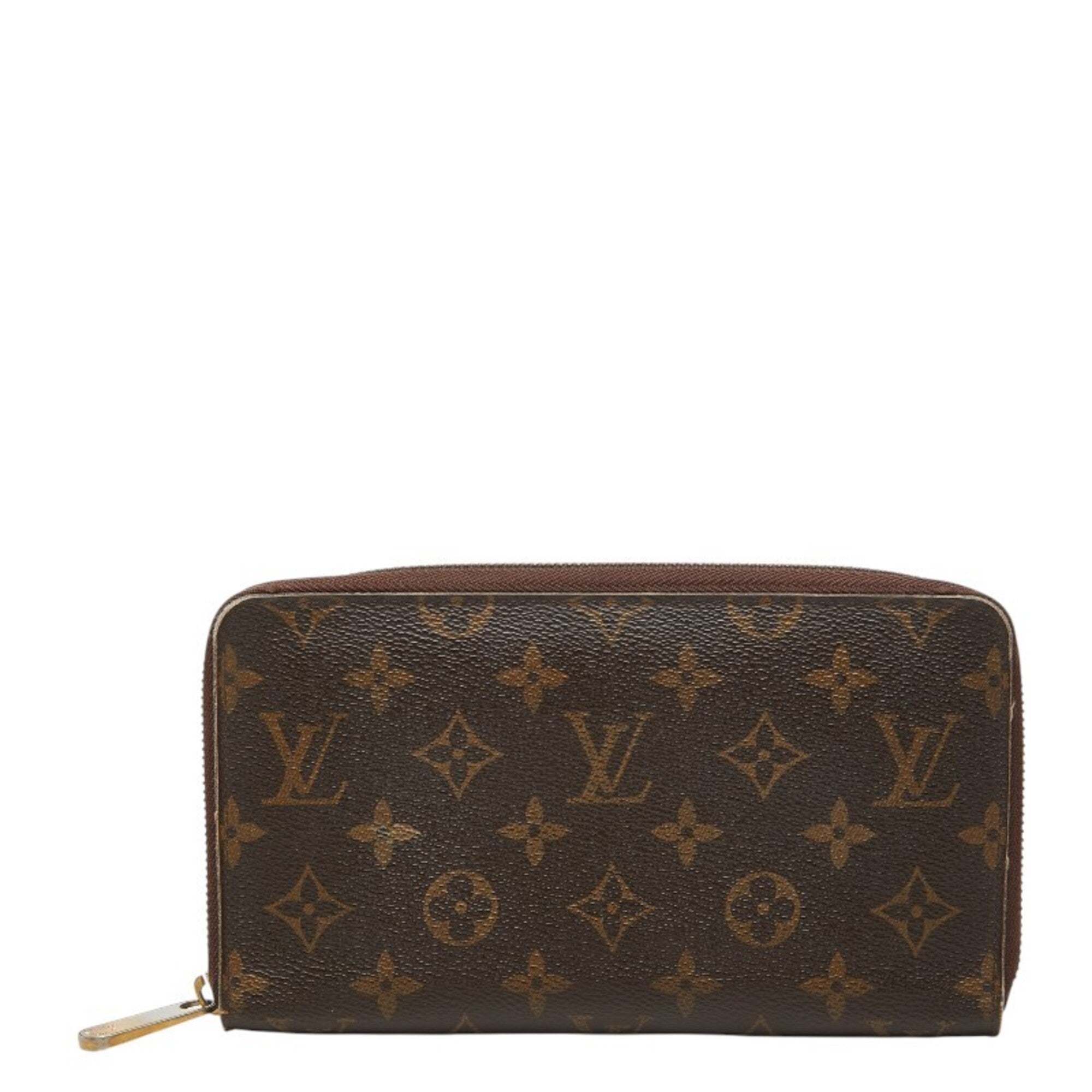 Louis Vuitton Brown Pvc Leather Long Wallet (Bi-Fold) (Pre-Owned)
