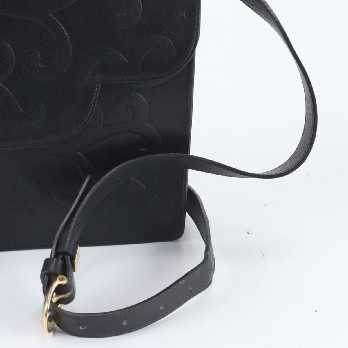 Yves Saint Laurent Black Leather Shoulder Bag (Pre-Owned)
