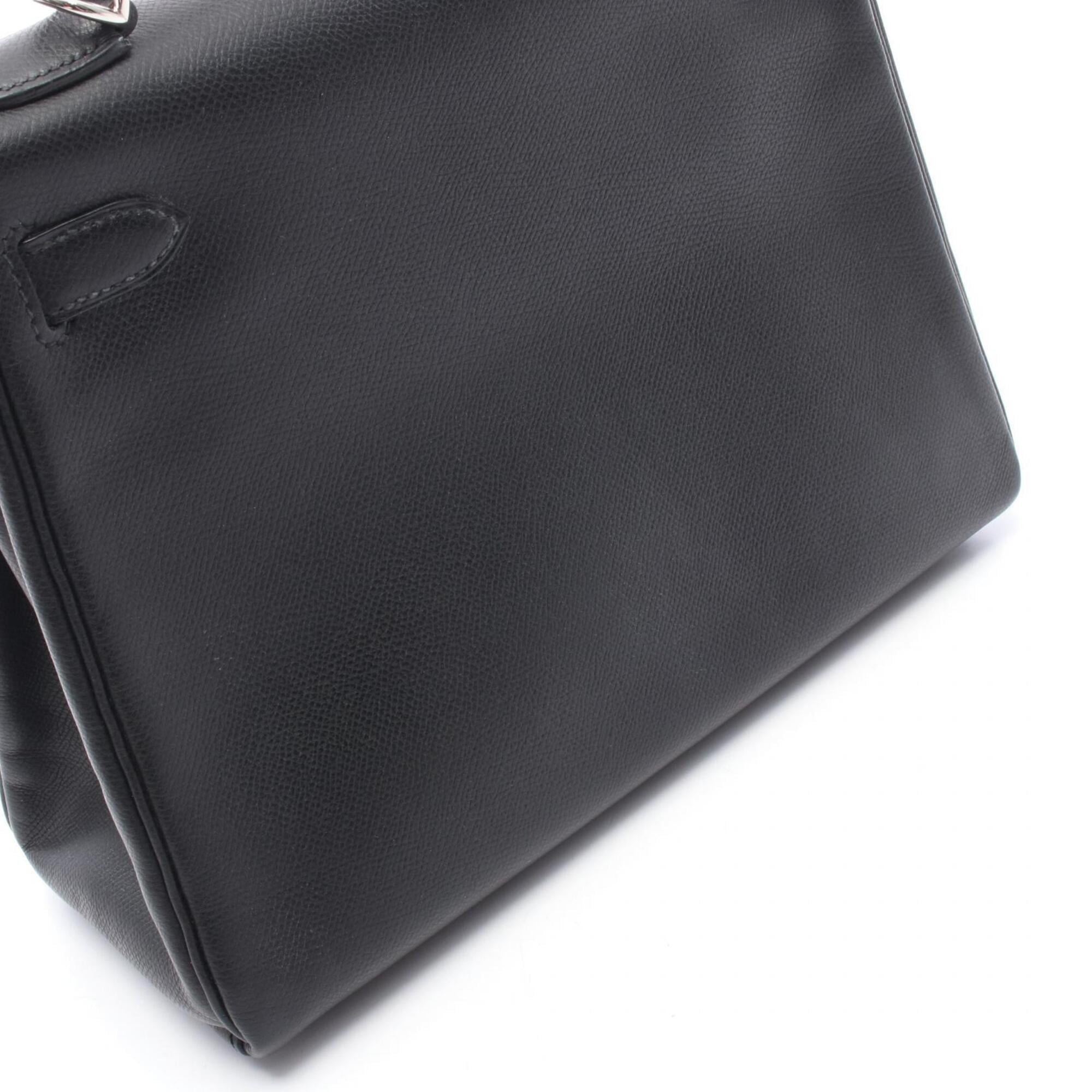 Hermes Black Epsom Leather Handbag (Pre-Owned)