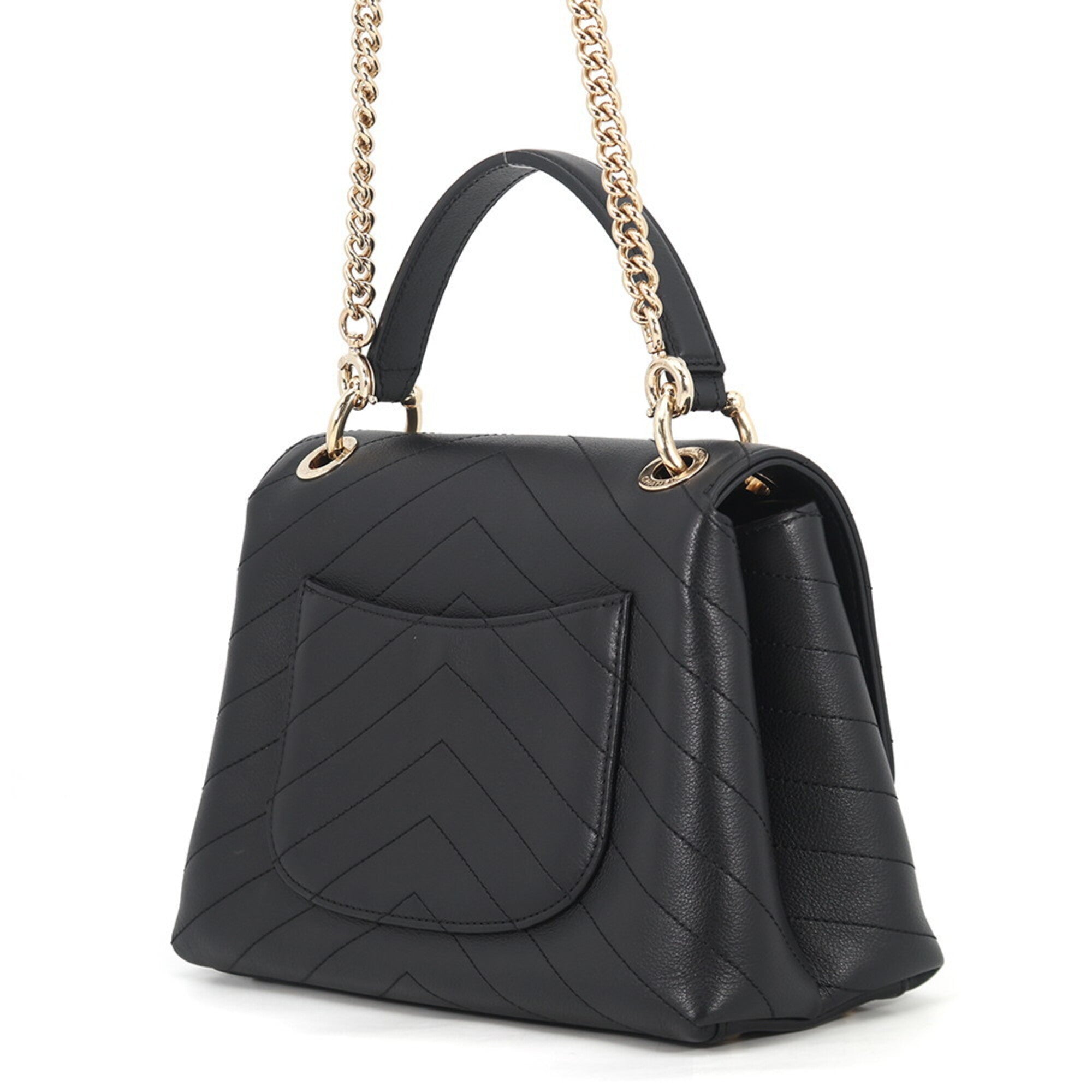 Chanel Black Champagne Gold Handbag (Pre-Owned)
