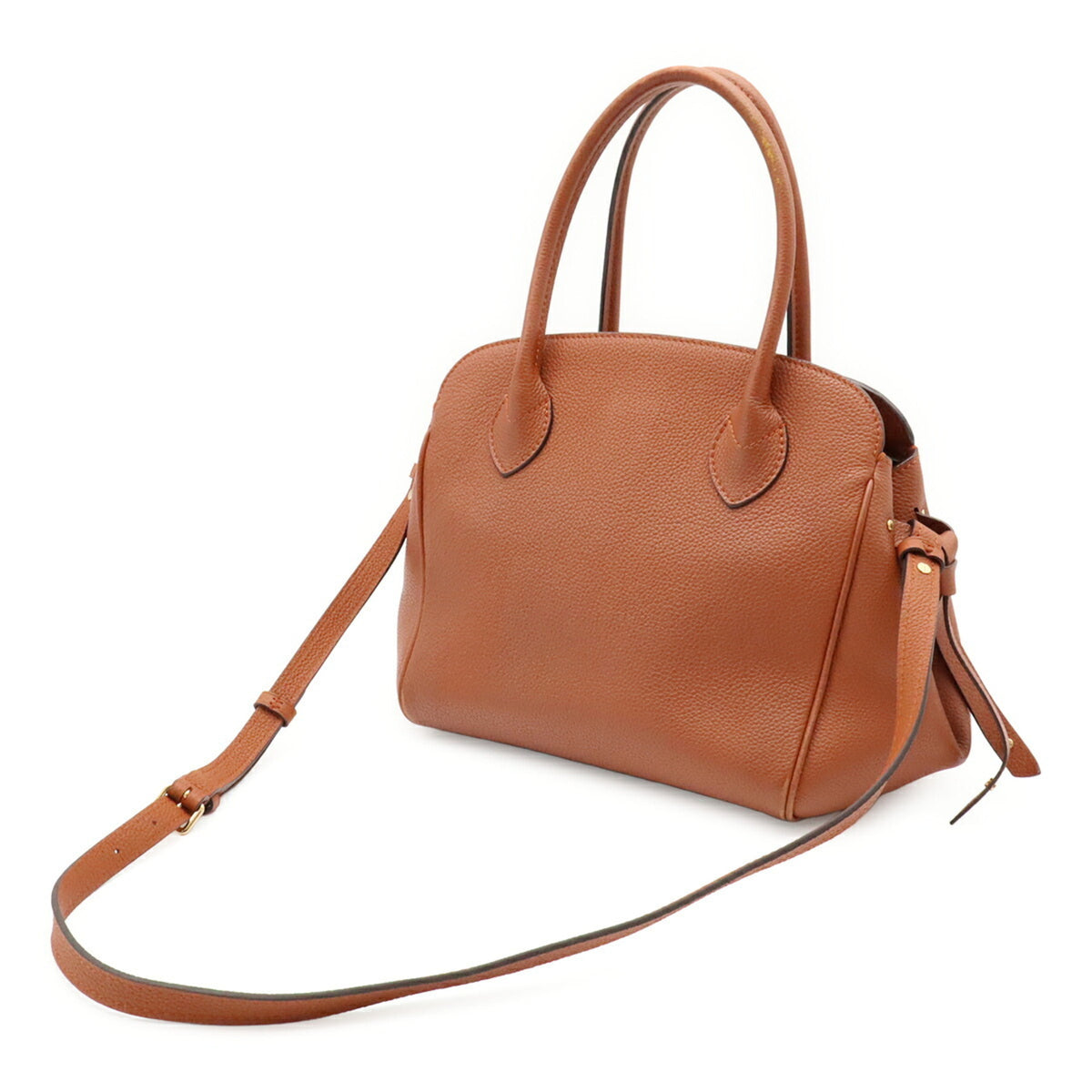 Louis Vuitton Brown Gold Brown Leather Handbag Shoulder Bag (Pre-Owned)