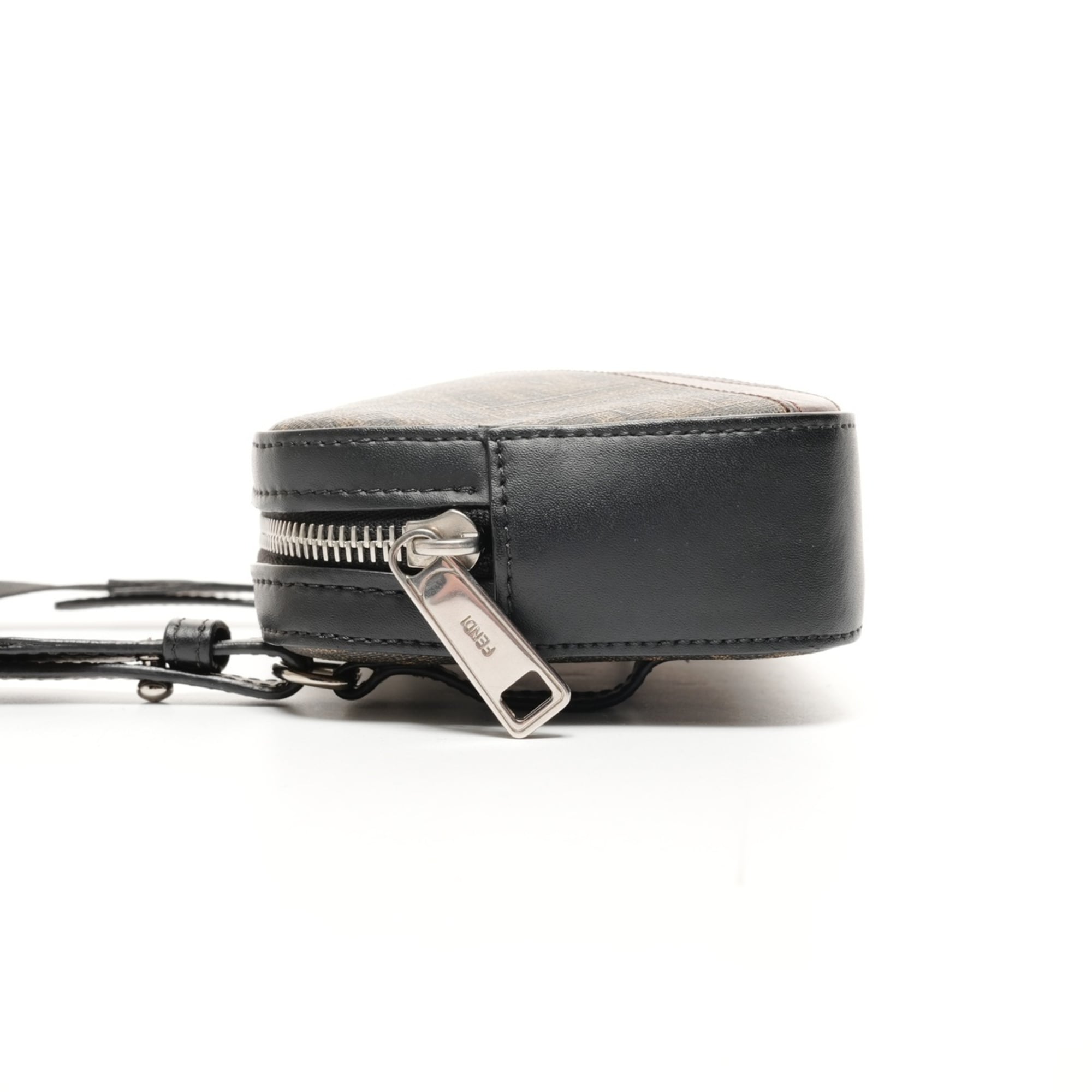 Fendi Zucca Black Shoulder Bag (Pre-Owned)