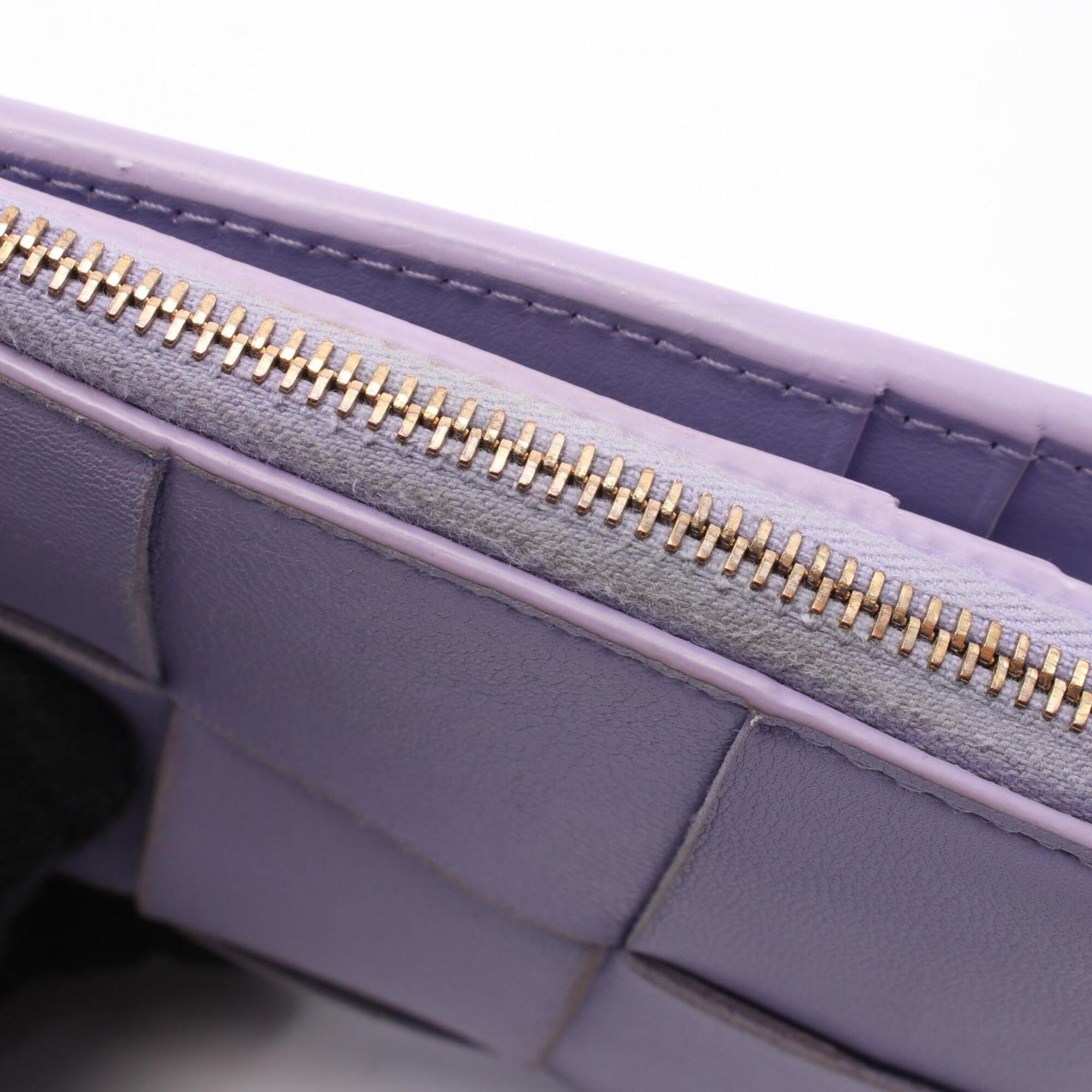 Bottega Veneta Purple Leather Wallet (Bi-Fold) (Pre-Owned)