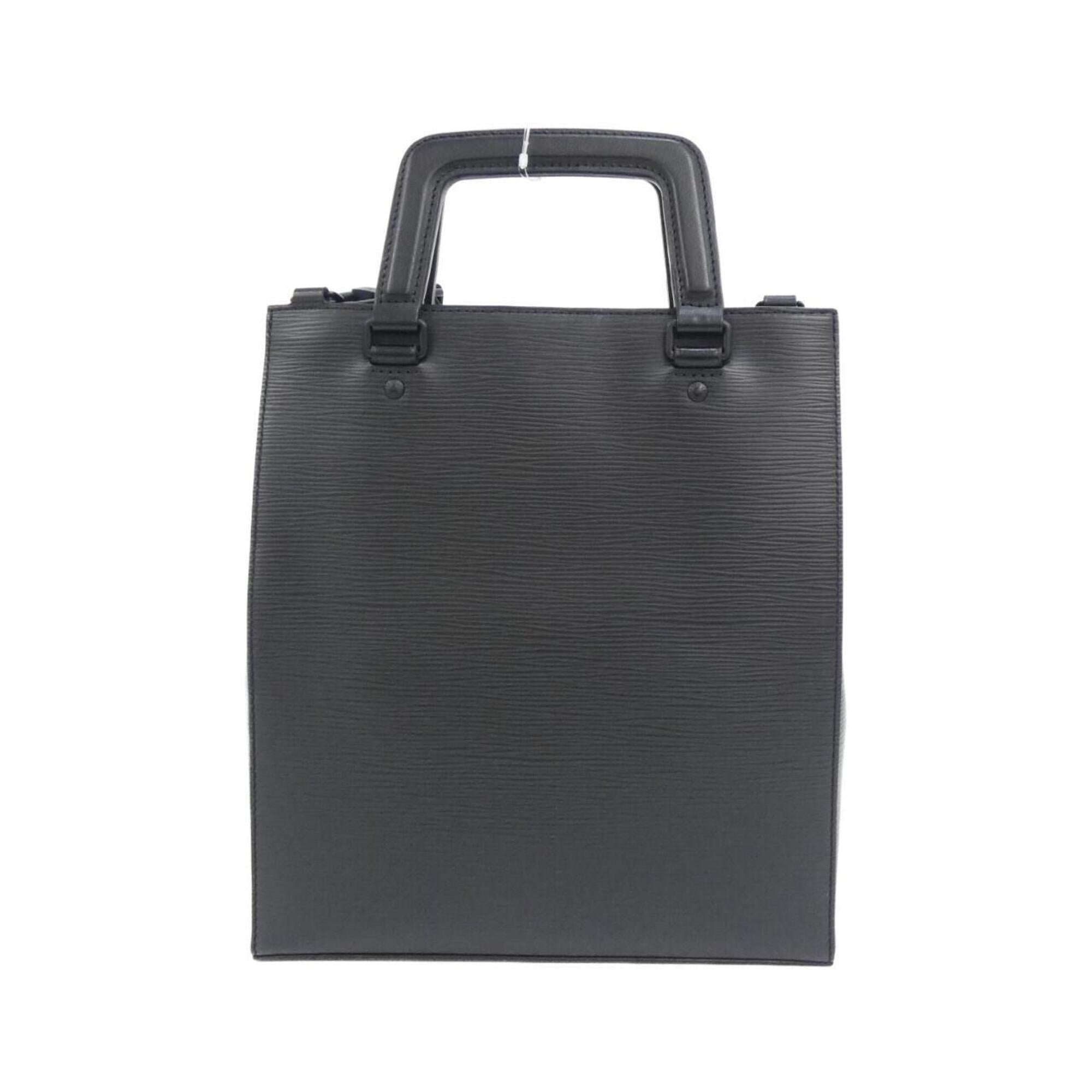 Louis Vuitton Black Leather Handbag (Pre-Owned)